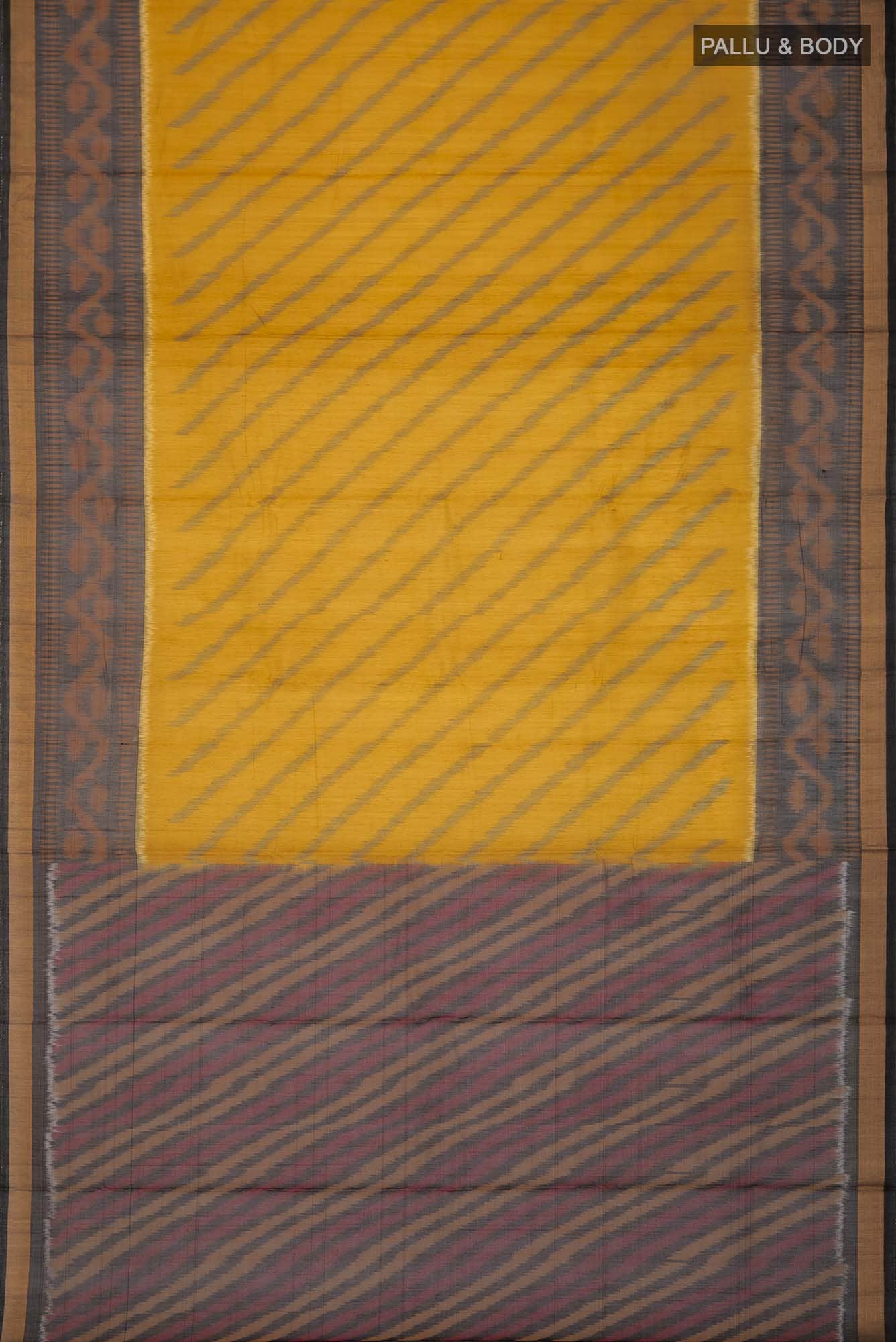 Yellow Silk Cotton Saree
