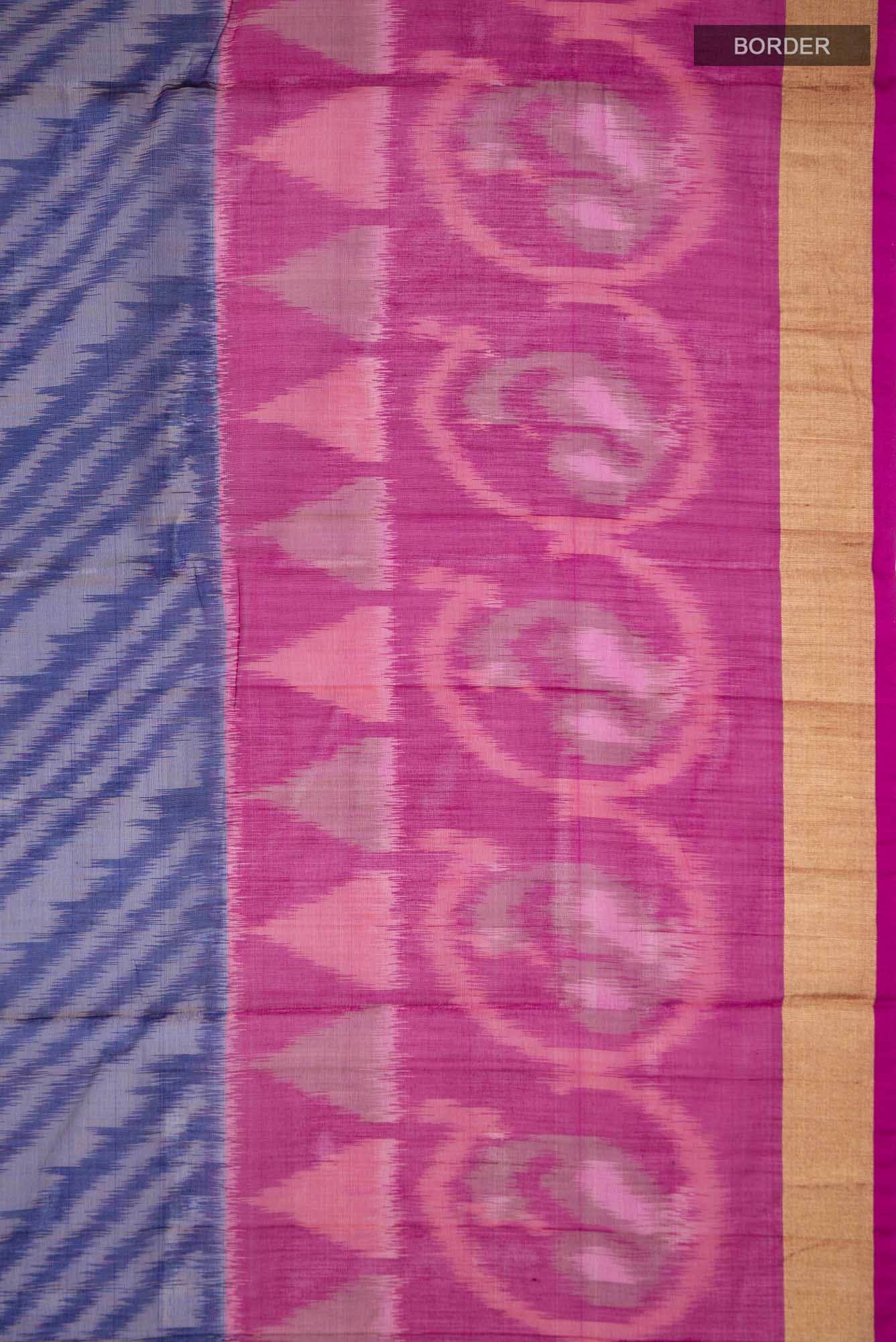 Blue Silk Cotton Saree