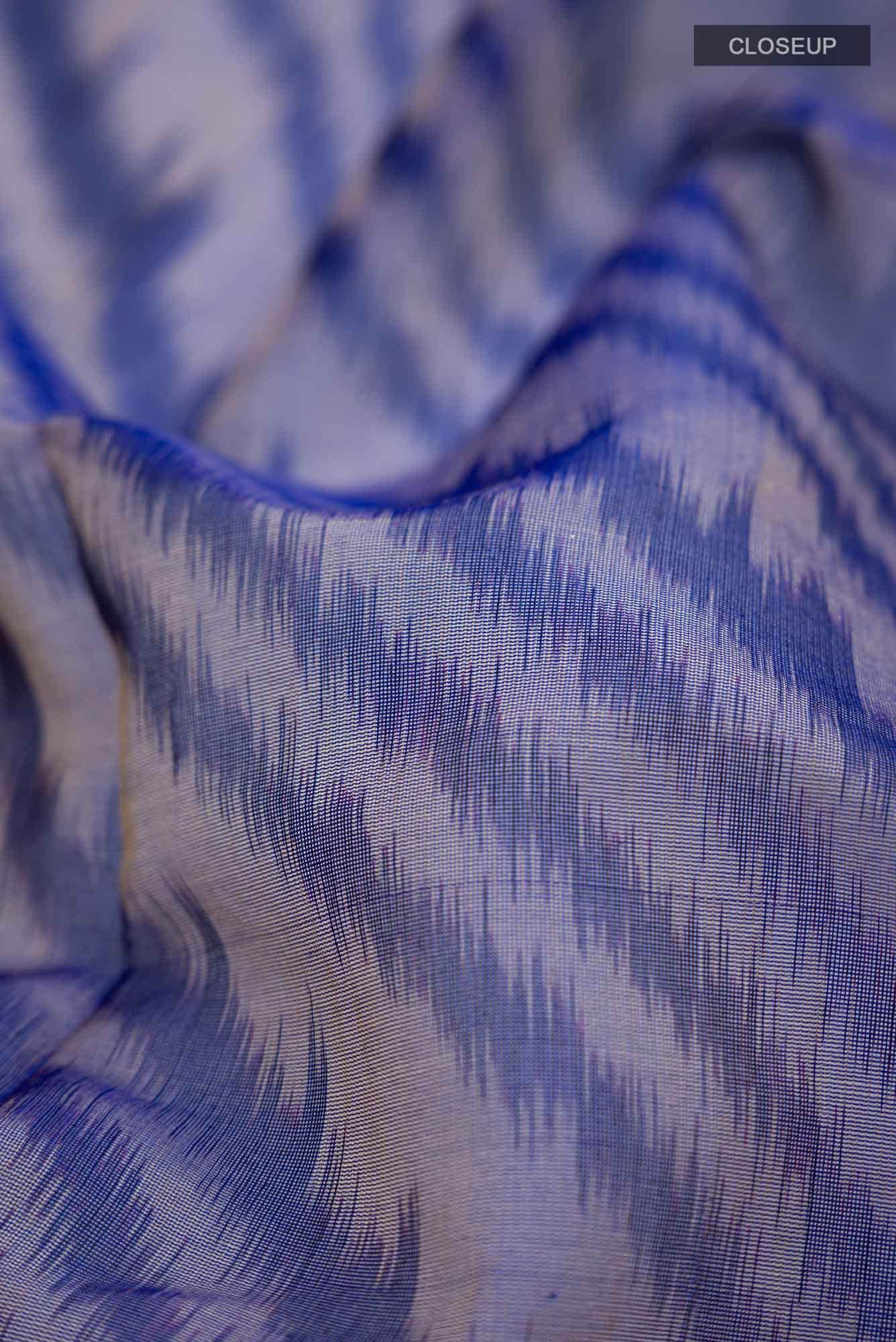 Blue Silk Cotton Saree