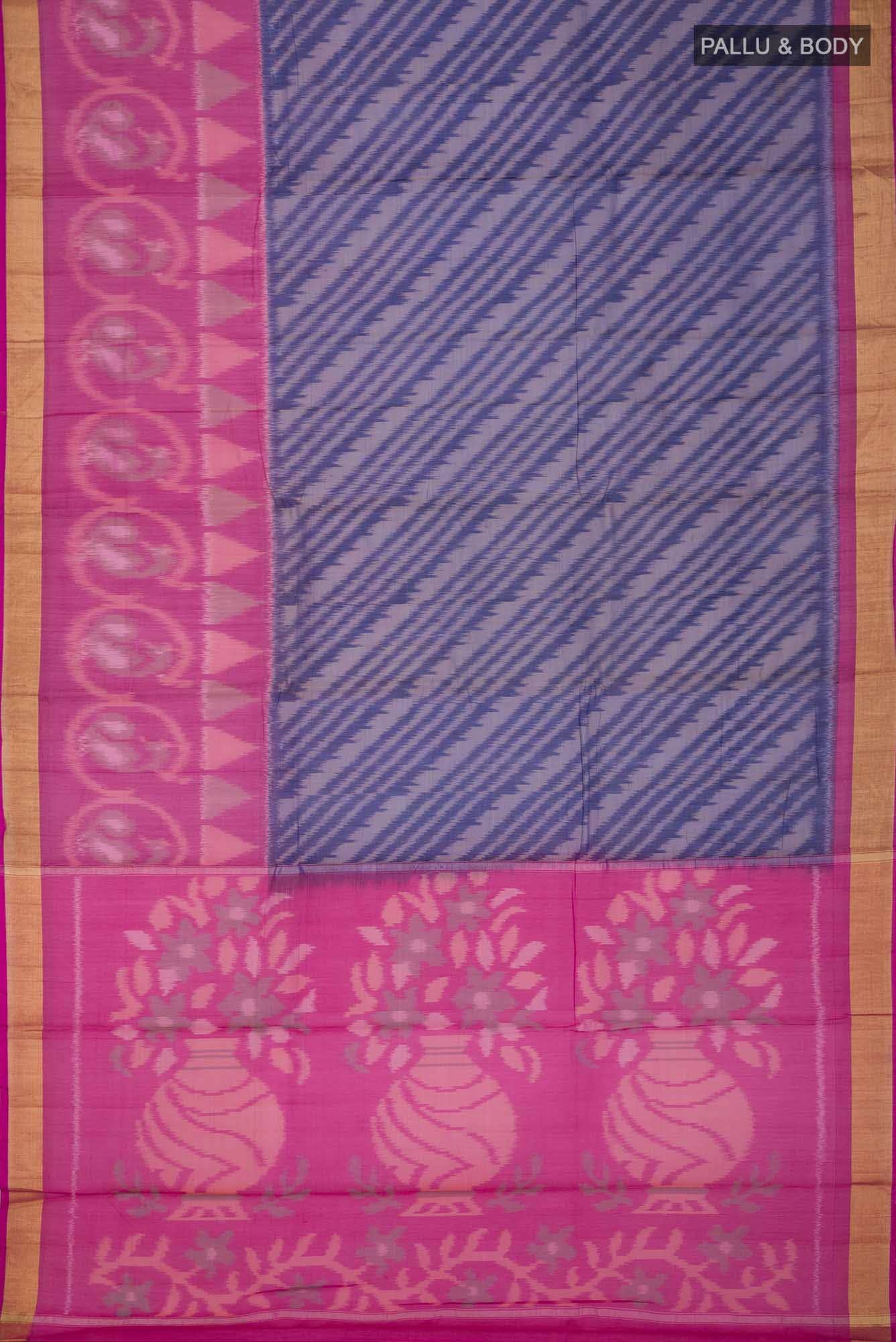 Blue Silk Cotton Saree
