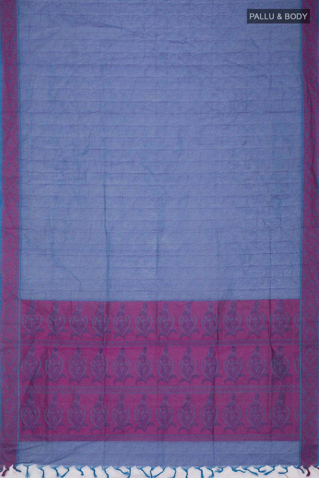 Blue Coimbatore Cotton Saree