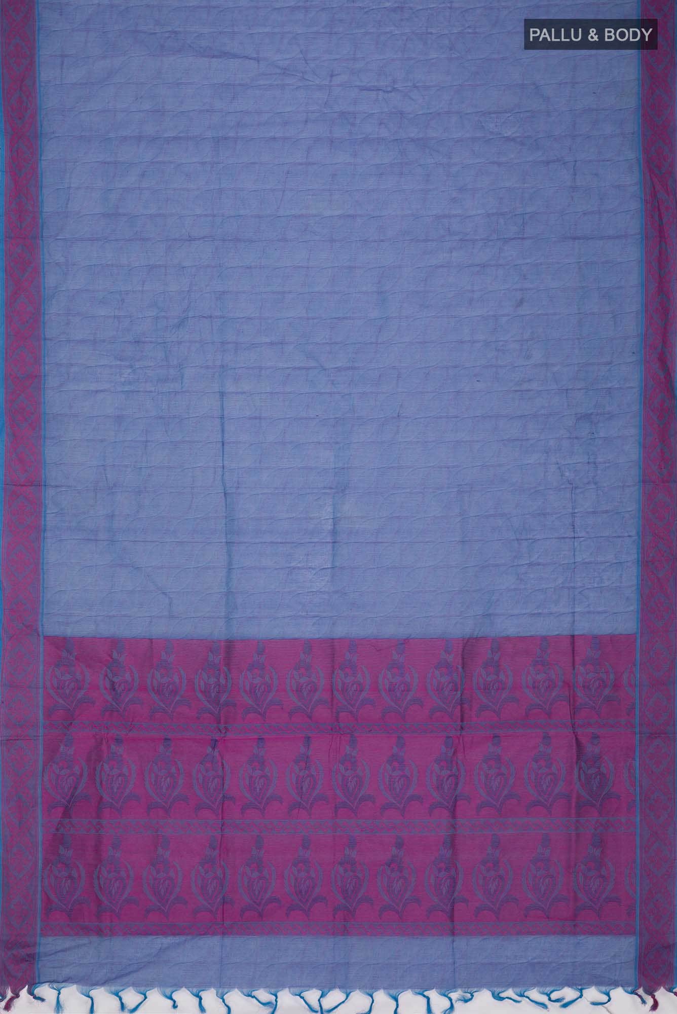Blue Coimbatore Cotton Saree