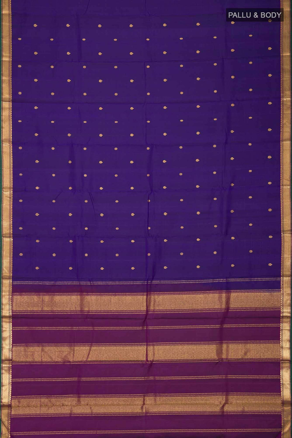 Blue Kanchipuram Silk Saree
