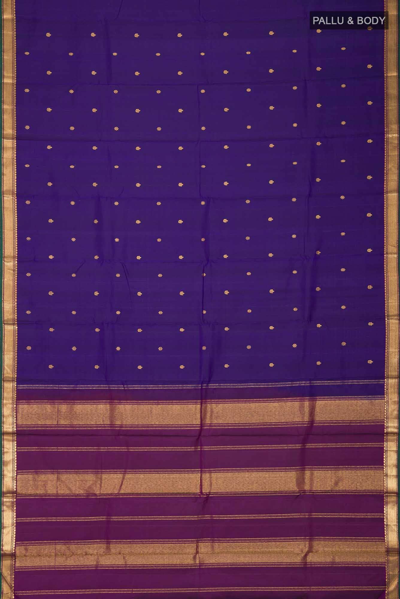 Blue Kanchipuram Silk Saree