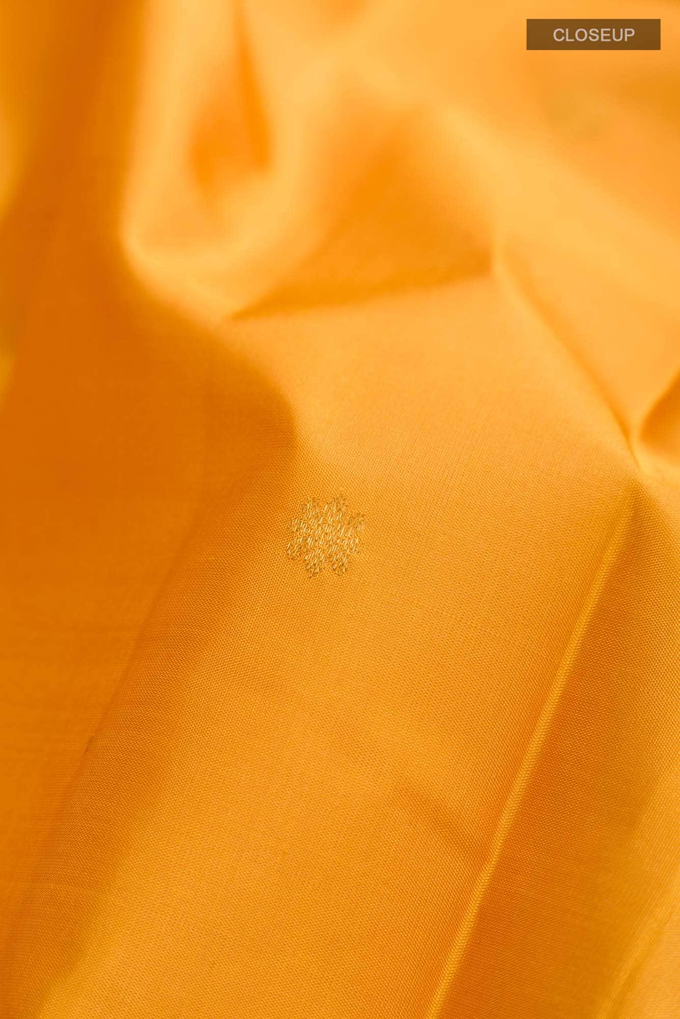 Yellow Kanchipuram Silk Saree
