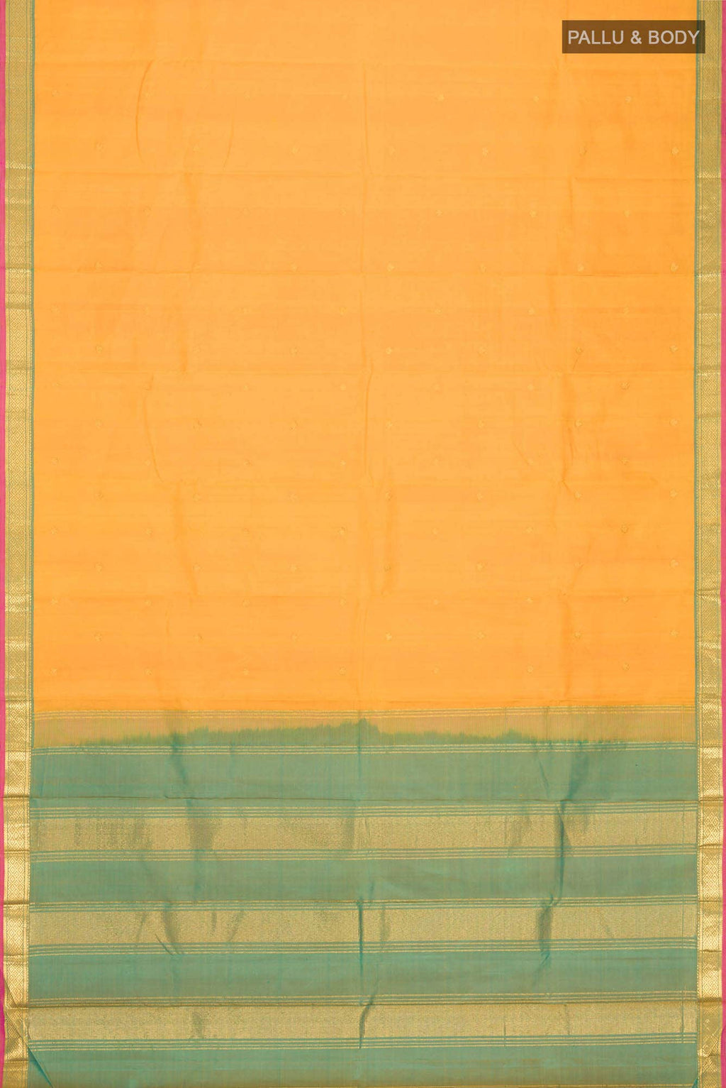 Yellow Kanchipuram Silk Saree