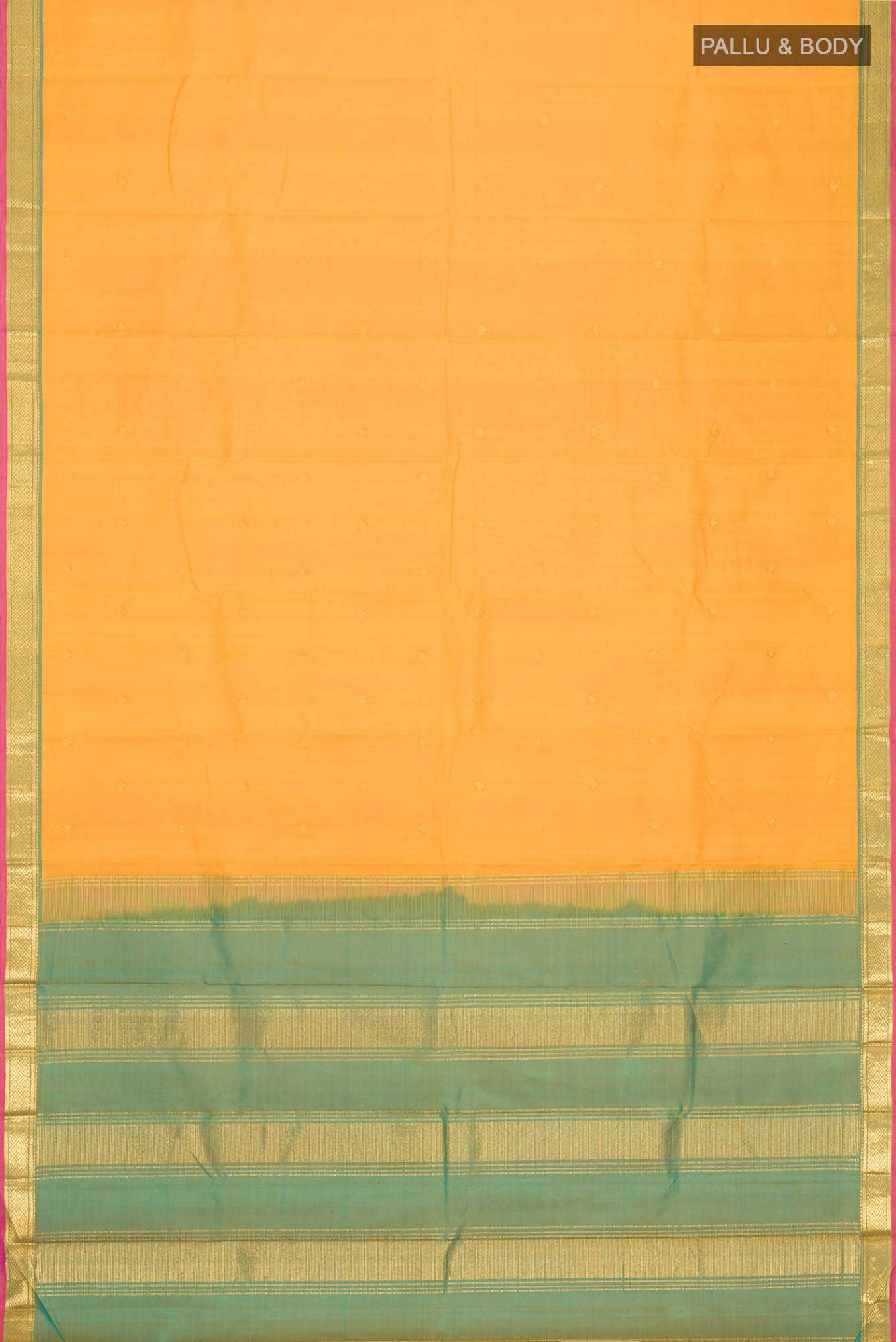Yellow Kanchipuram Silk Saree
