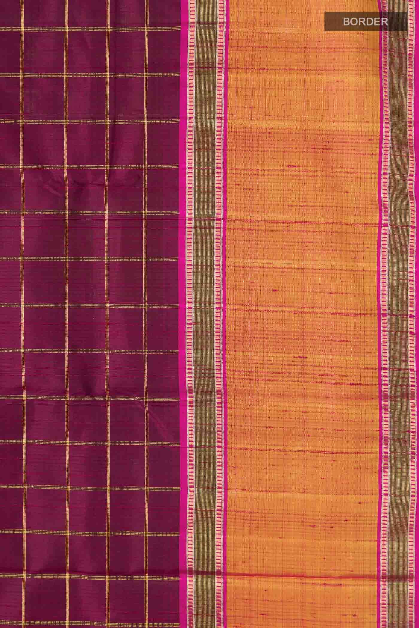 Purple Kanchipuram Silk Saree