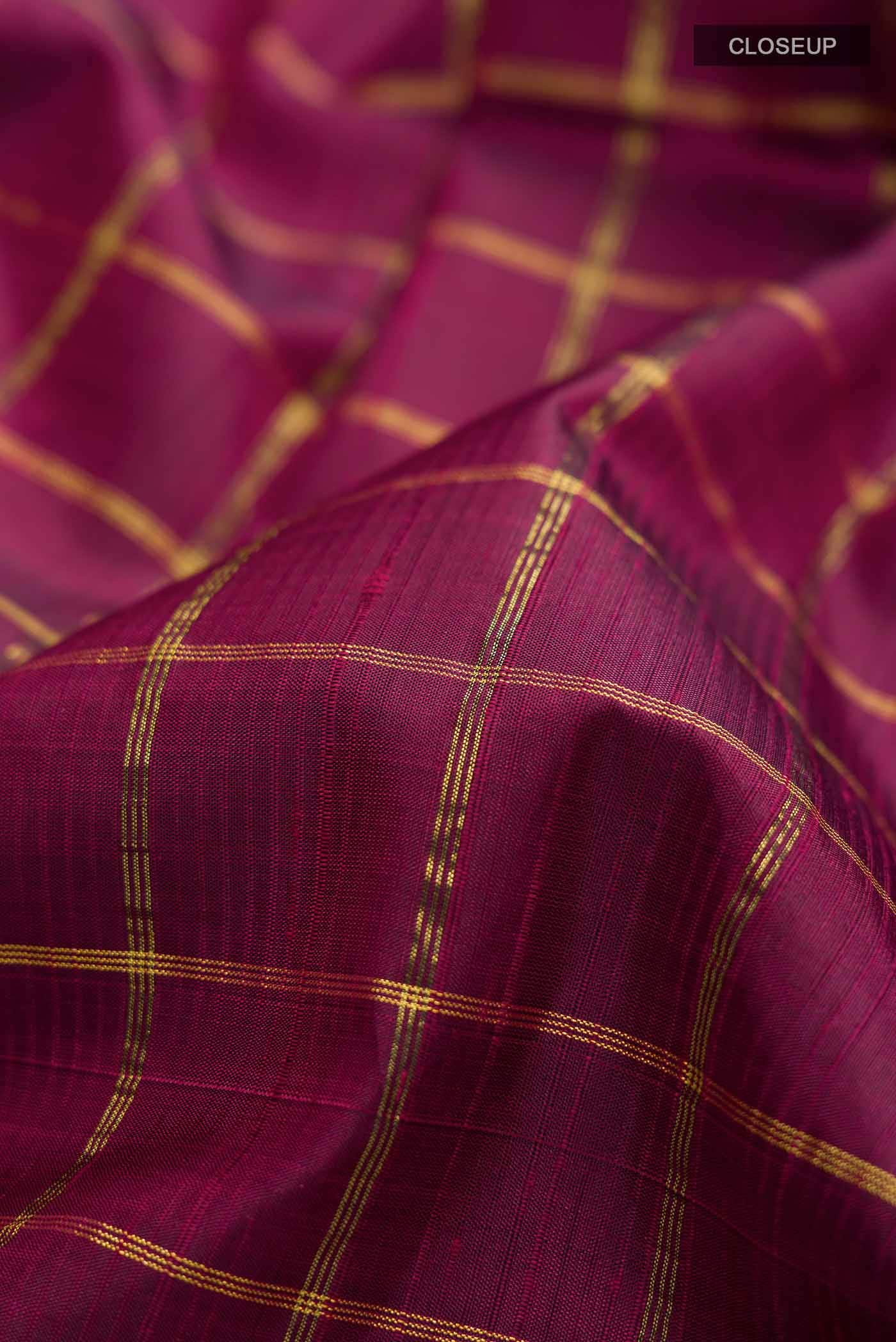 Purple Kanchipuram Silk Saree