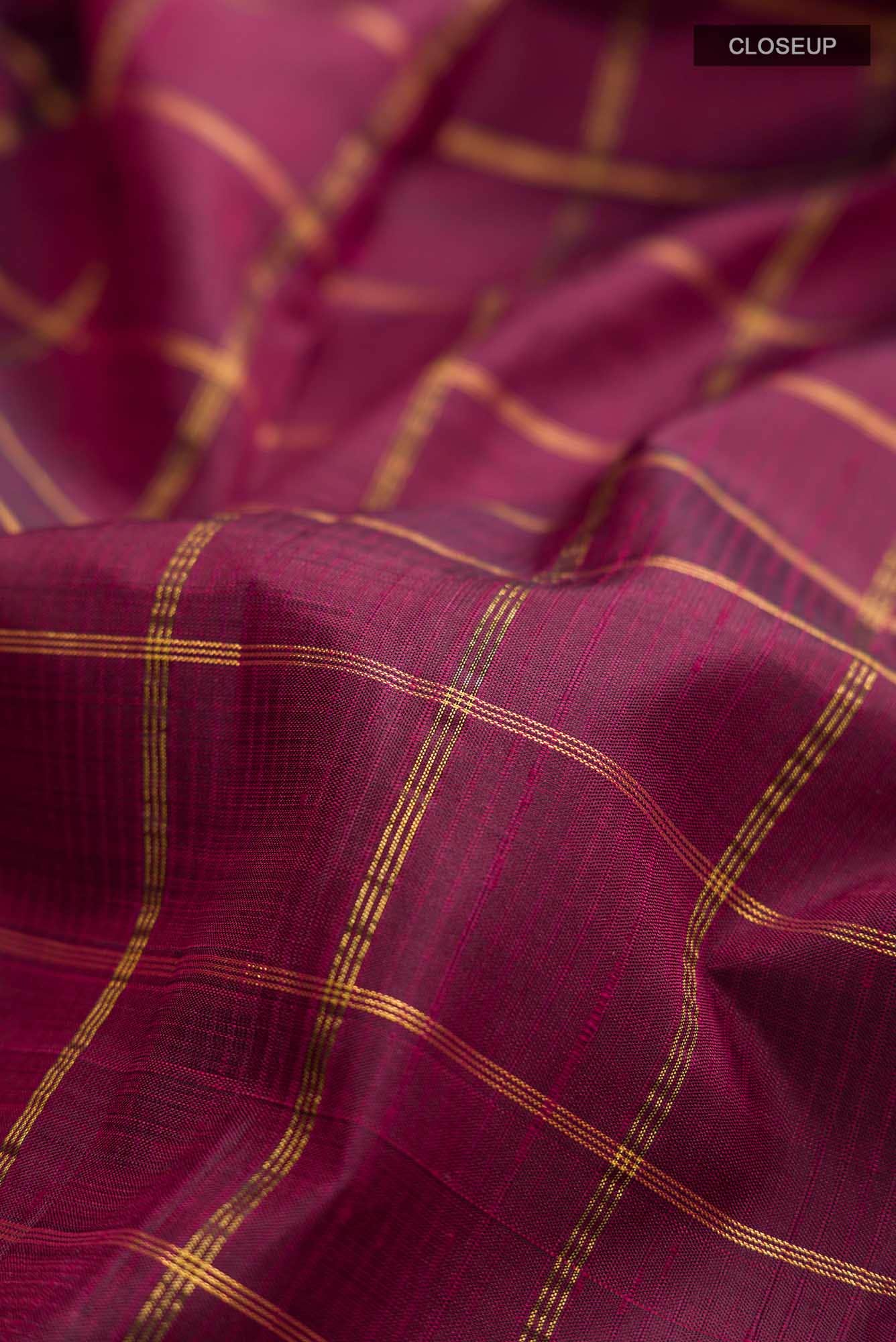 Maroon Kanchipuram Silk Saree