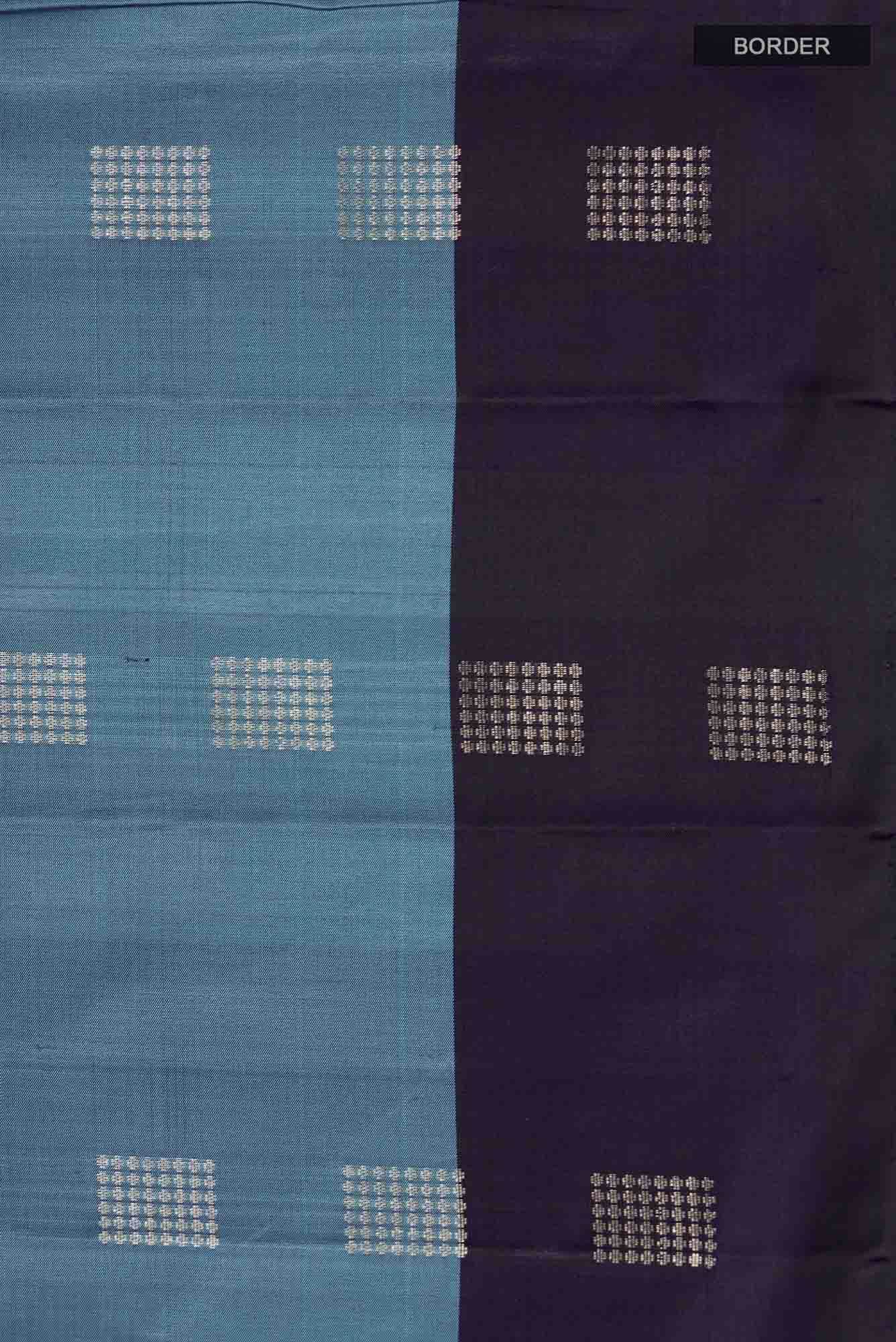 Blue Grey Soft Silk Saree
