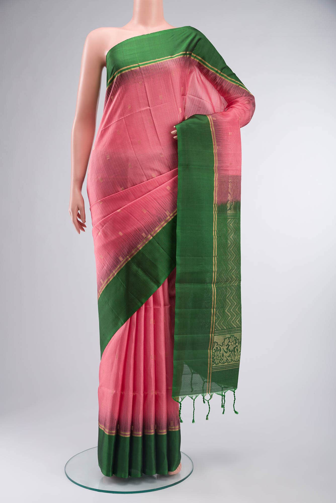 Pink Soft Silk Saree