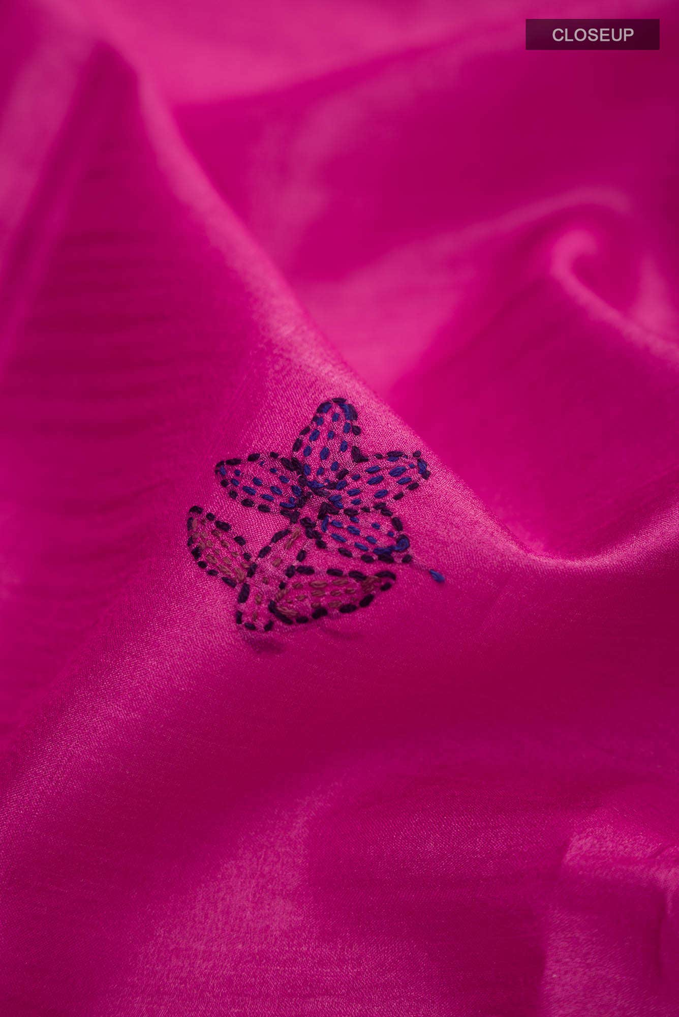 Pink Bhagalpuri Tussar Silk Saree