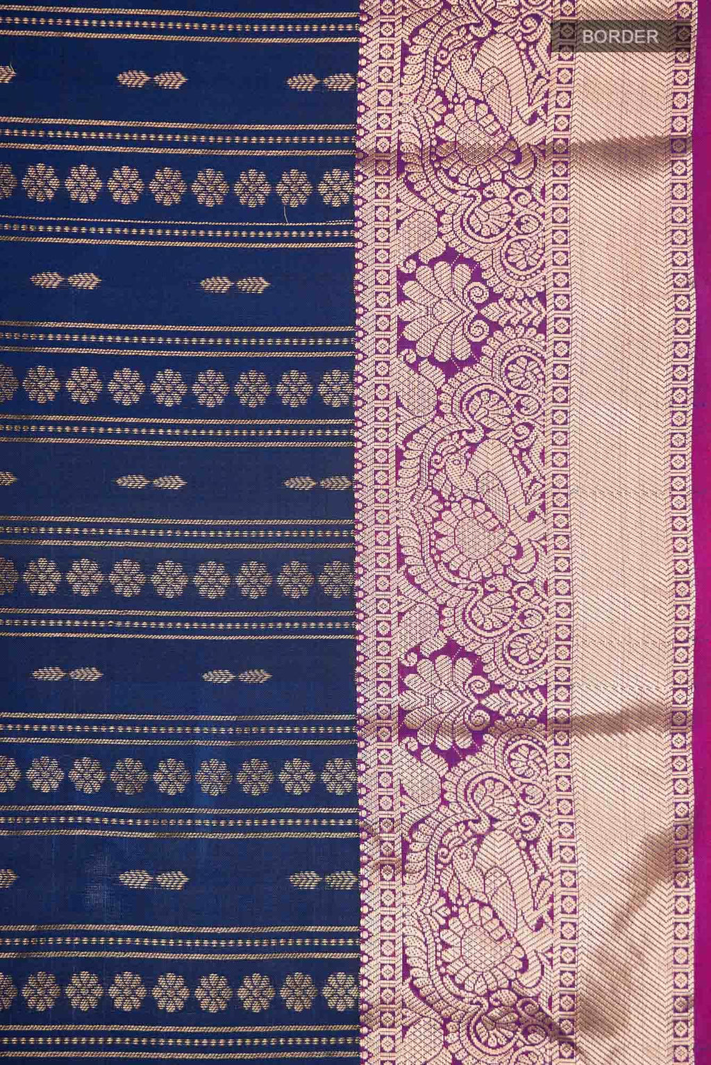 Blue Kanchipuram Silk Saree