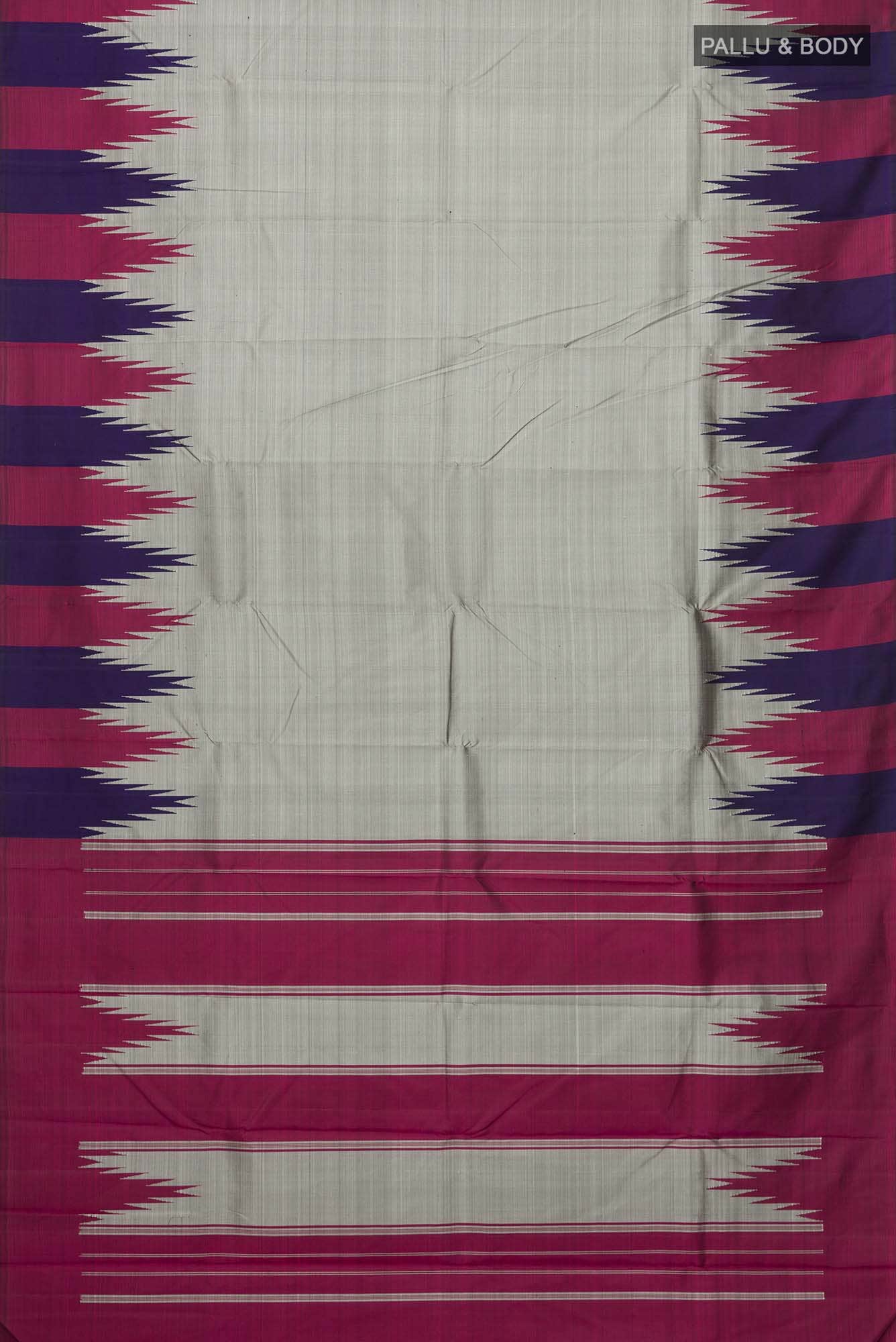 Grey Kanchipuram Silk Saree