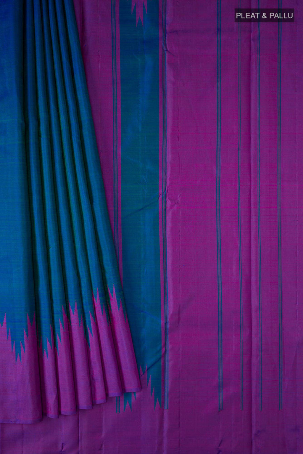 Blue Kanchipuram Silk Saree