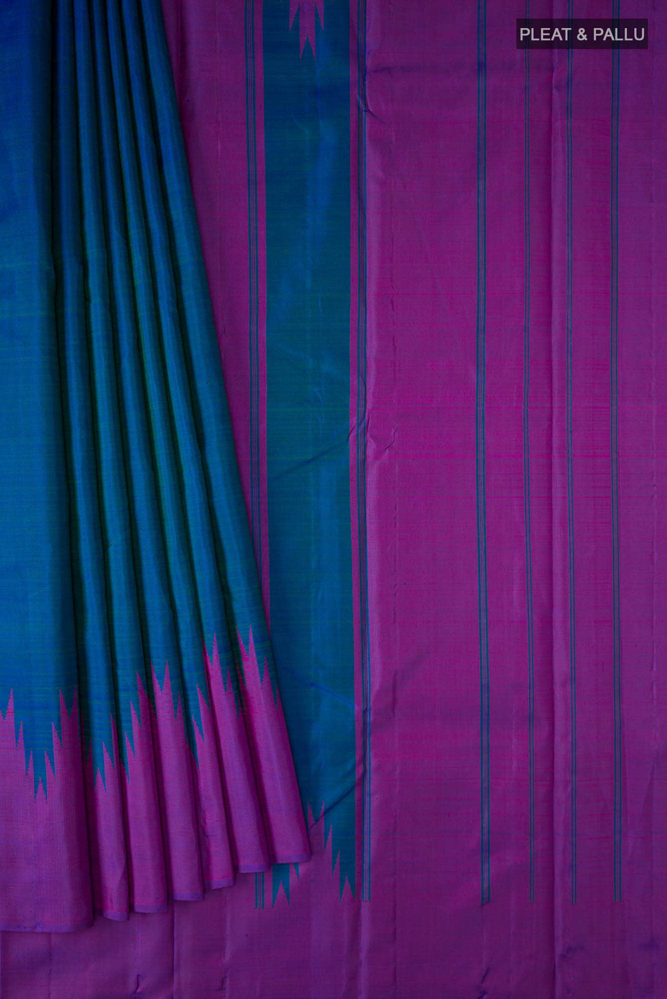 Blue Kanchipuram Silk Saree