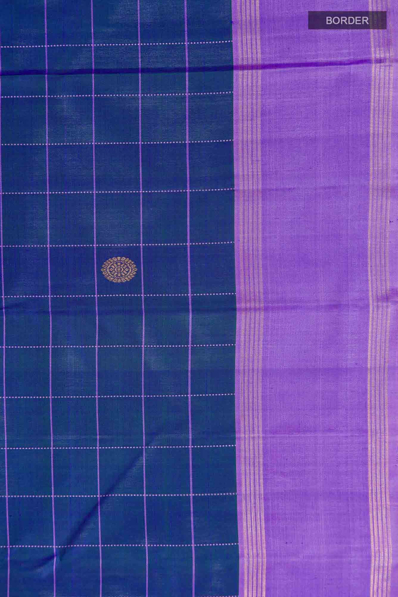 Blue Kanchipuram Silk Saree
