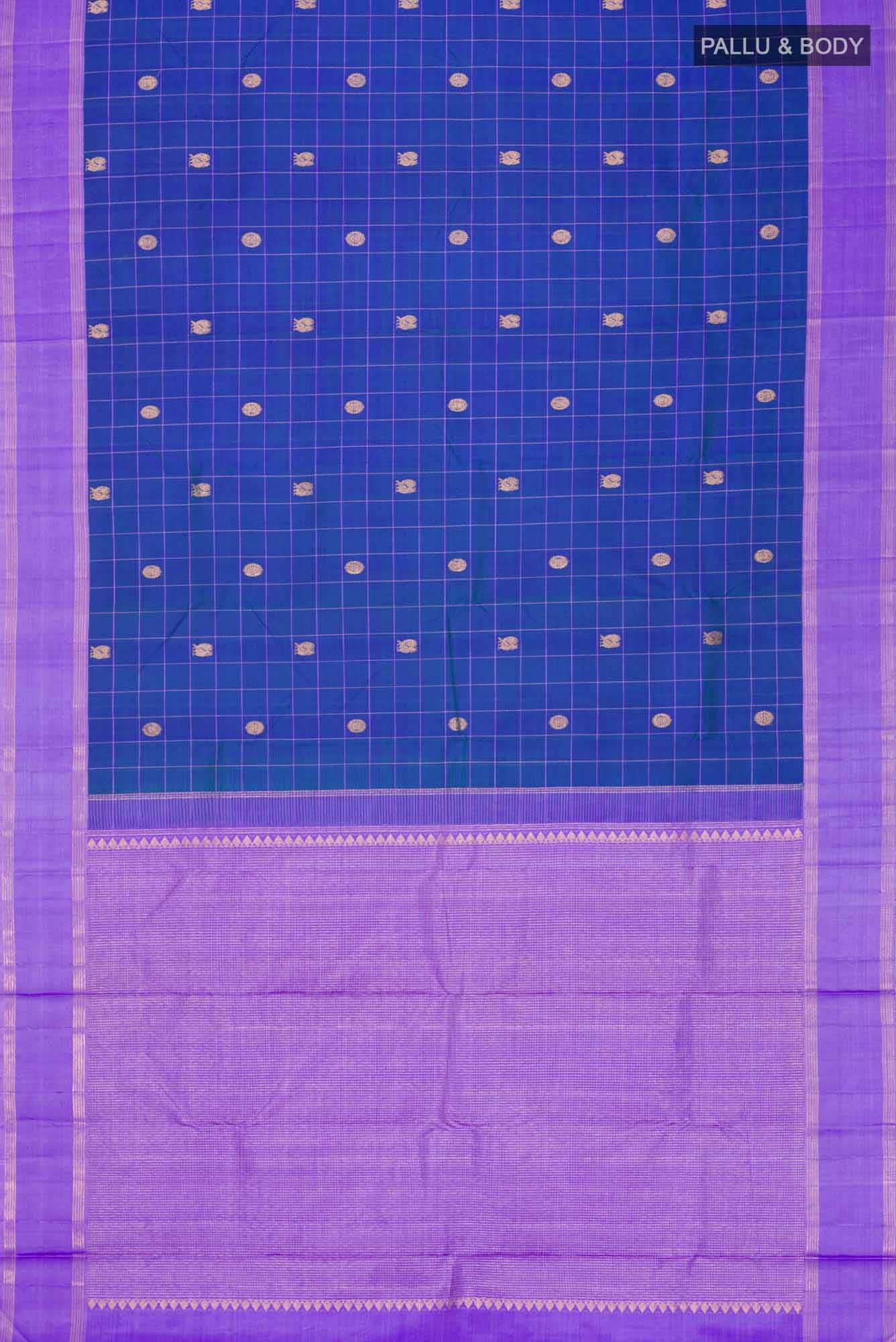 Blue Kanchipuram Silk Saree