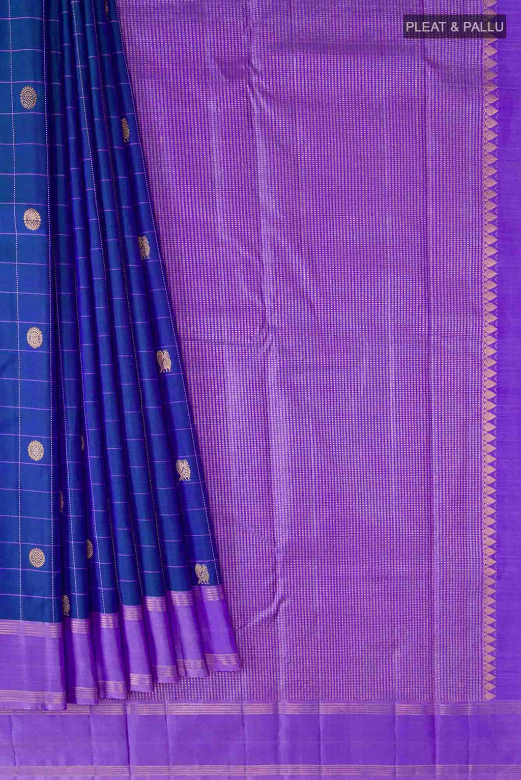 Blue Kanchipuram Silk Saree