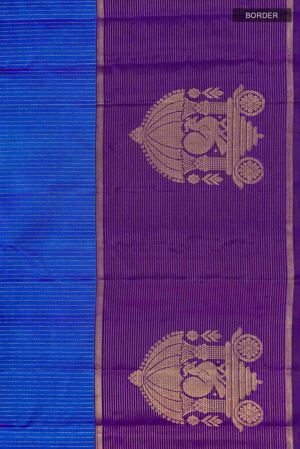 Blue Kanchipuram Silk Saree