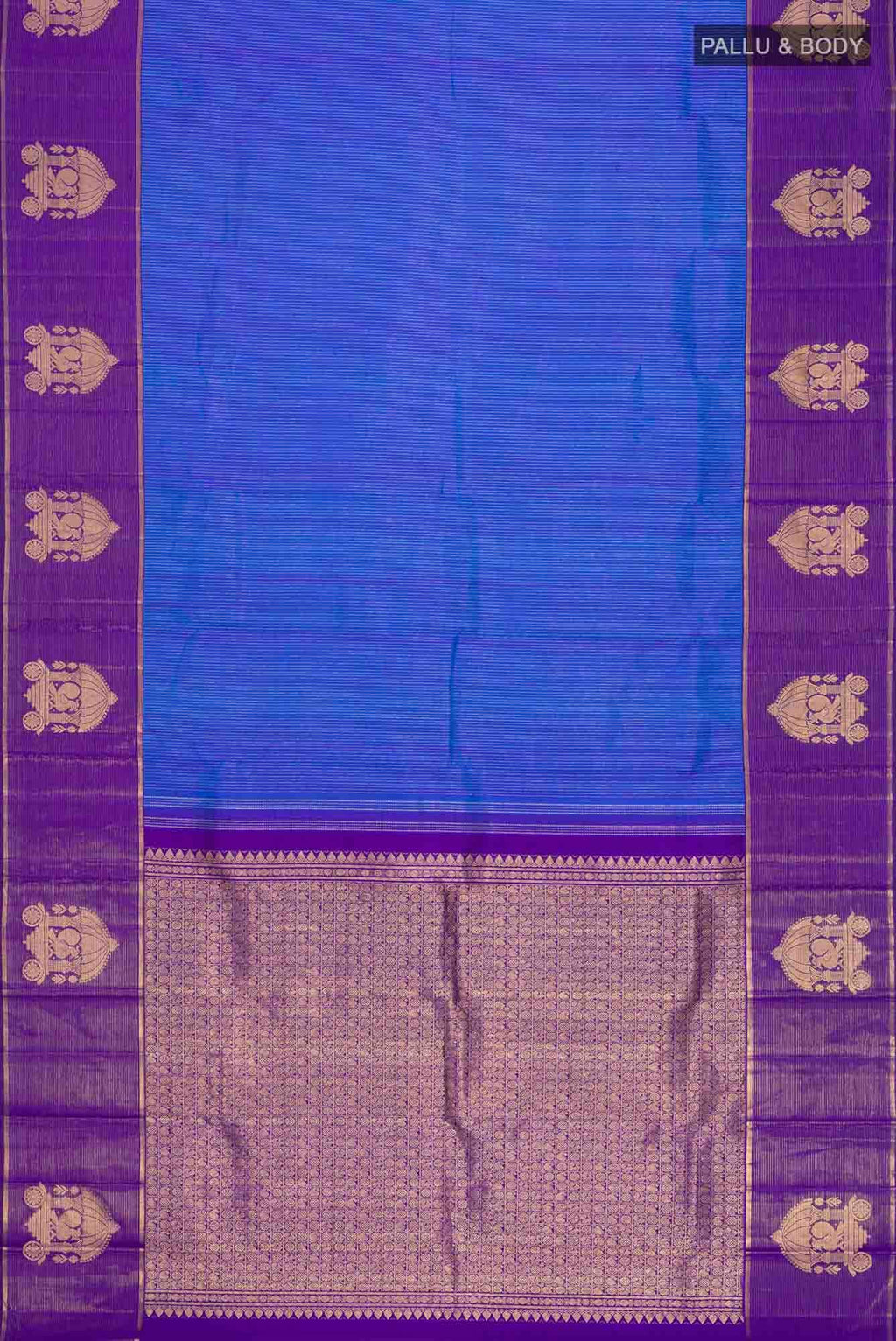 Blue Kanchipuram Silk Saree