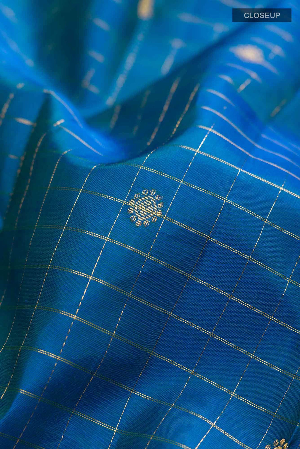 Blue Kanchipuram Silk Saree