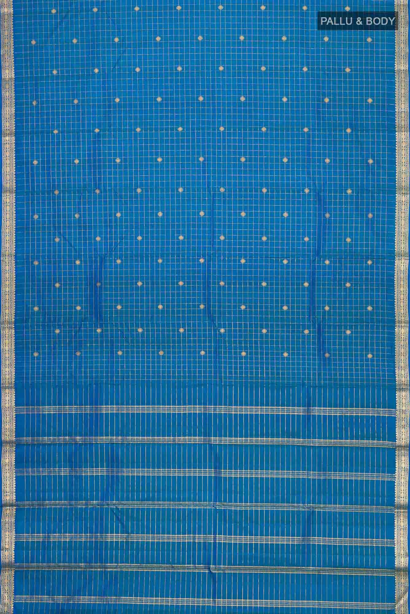 Blue Kanchipuram Silk Saree