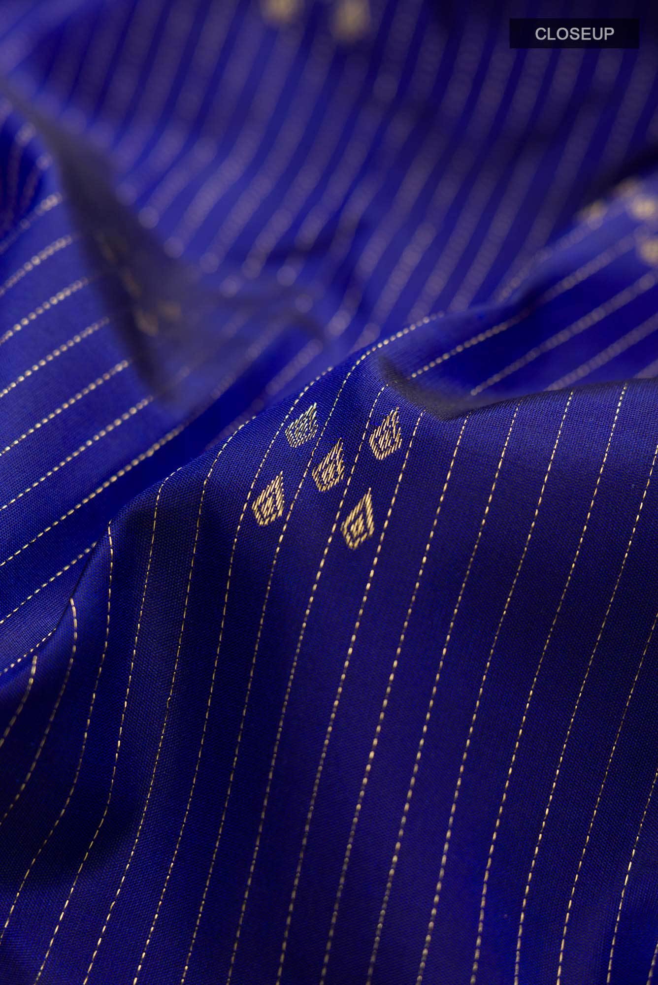 Blue Kanchipuram Silk Saree