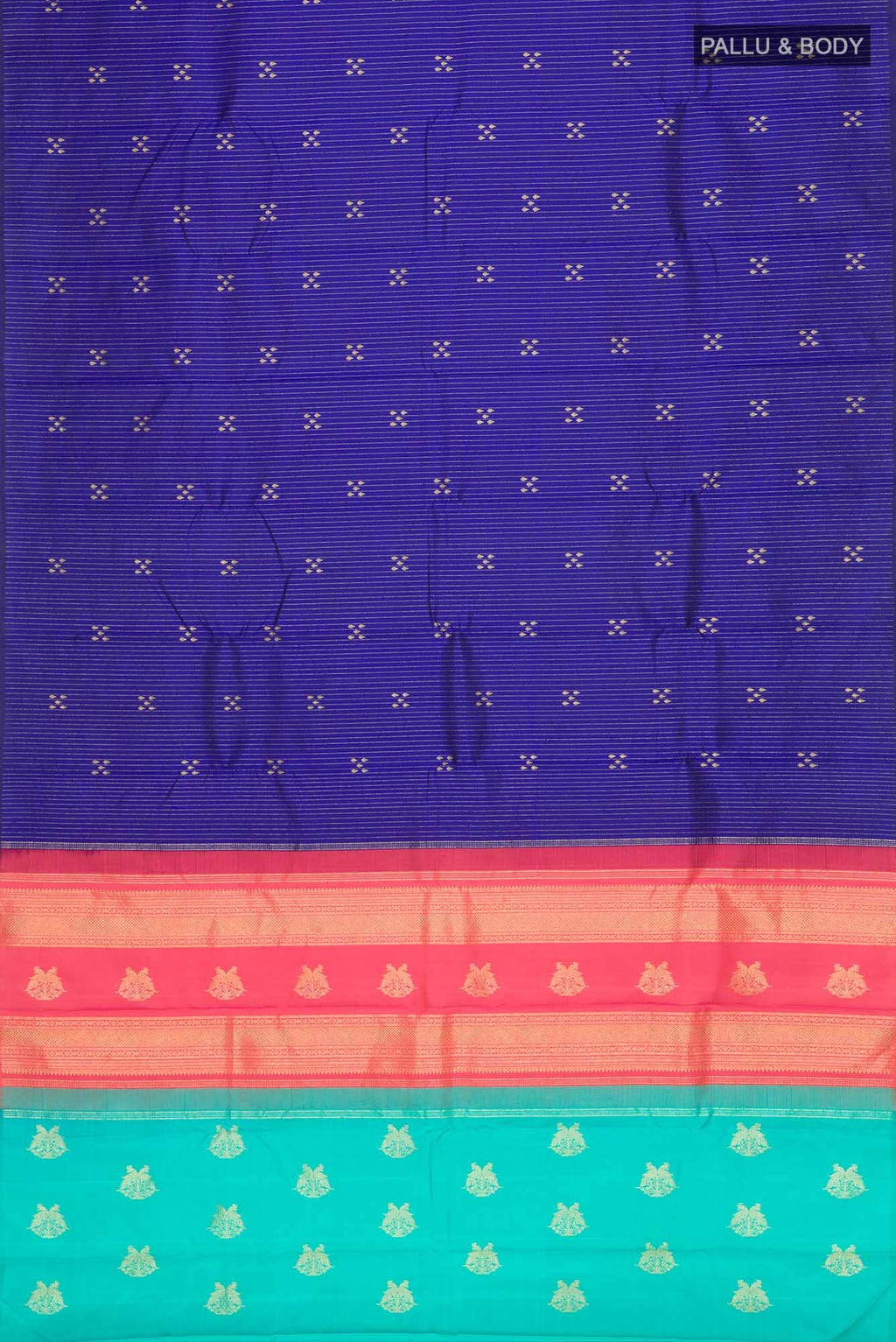 Blue Kanchipuram Silk Saree