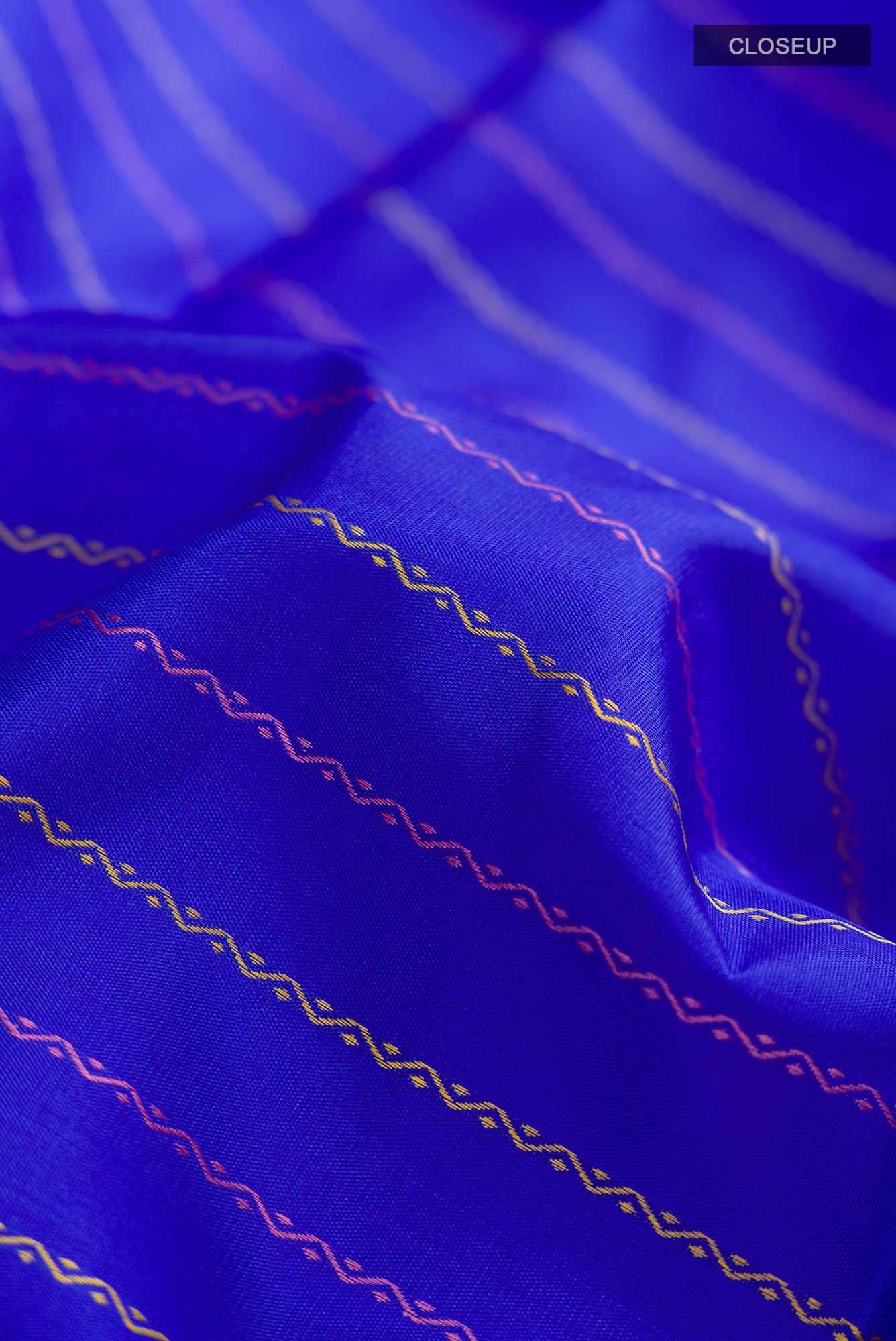 Blue Kanchipuram Silk Saree