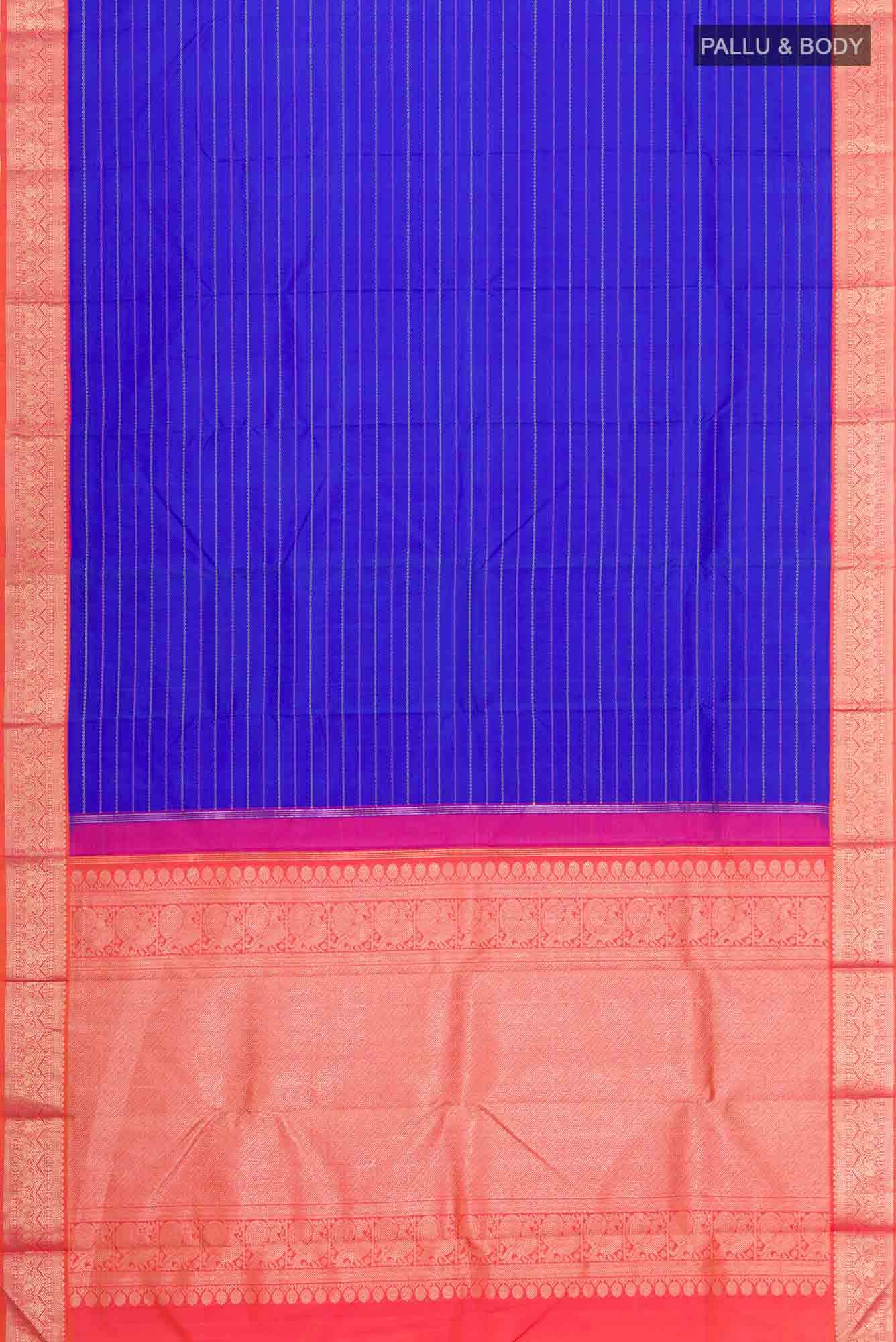 Blue Kanchipuram Silk Saree