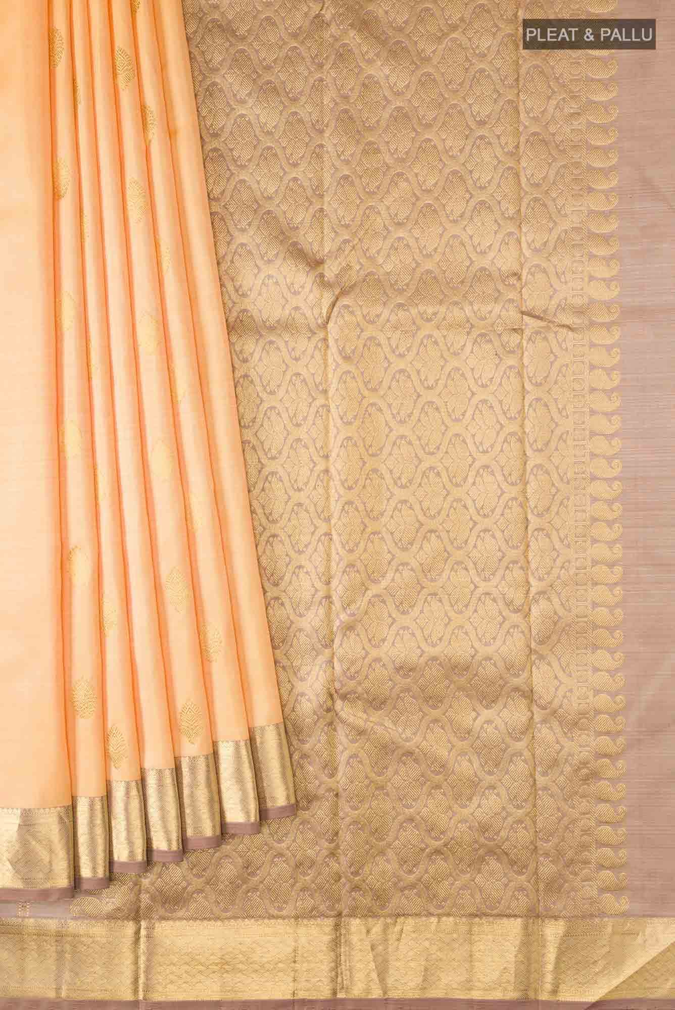 Yellow Kanchipuram Silk Saree