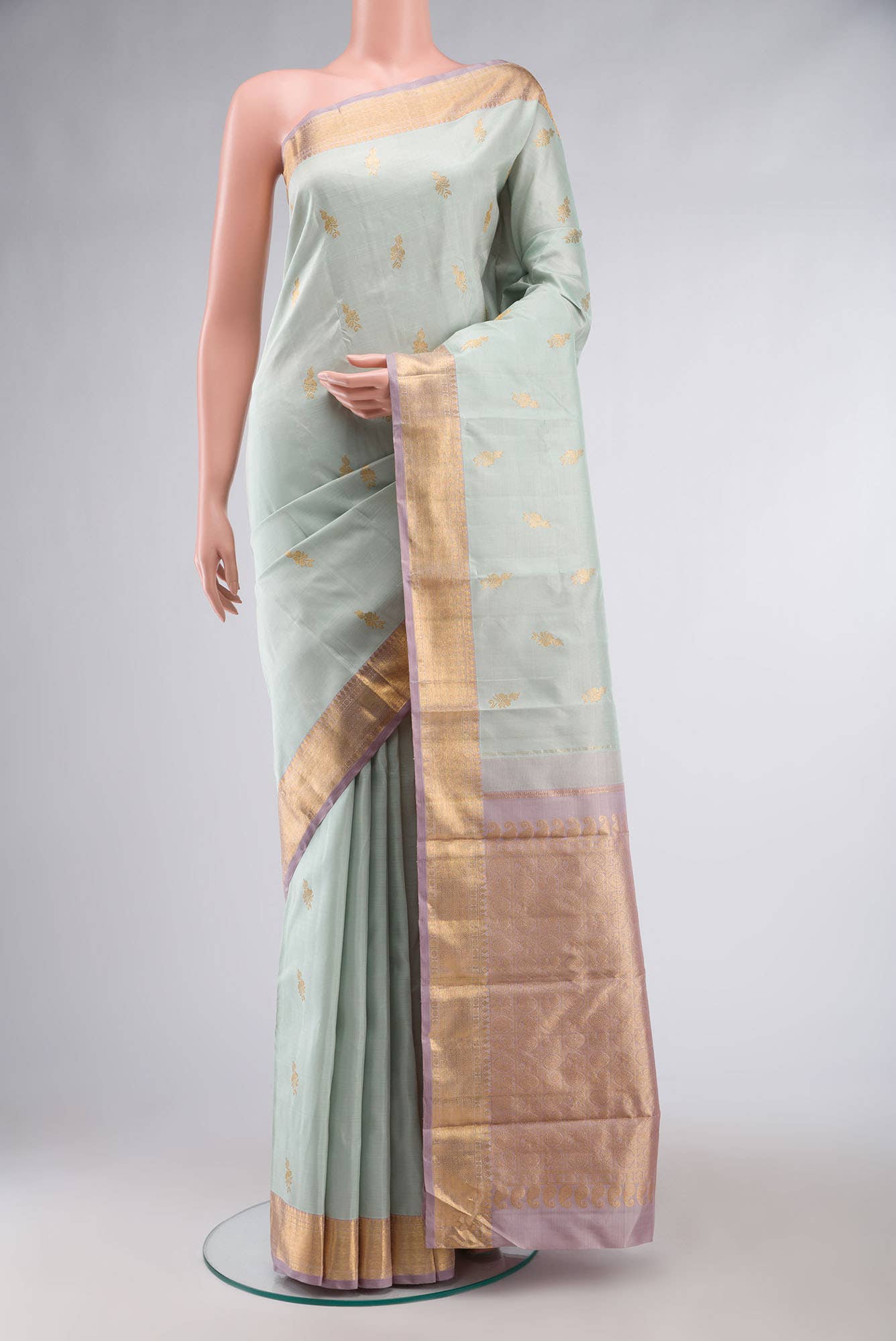 Blue Kanchipuram Silk Saree