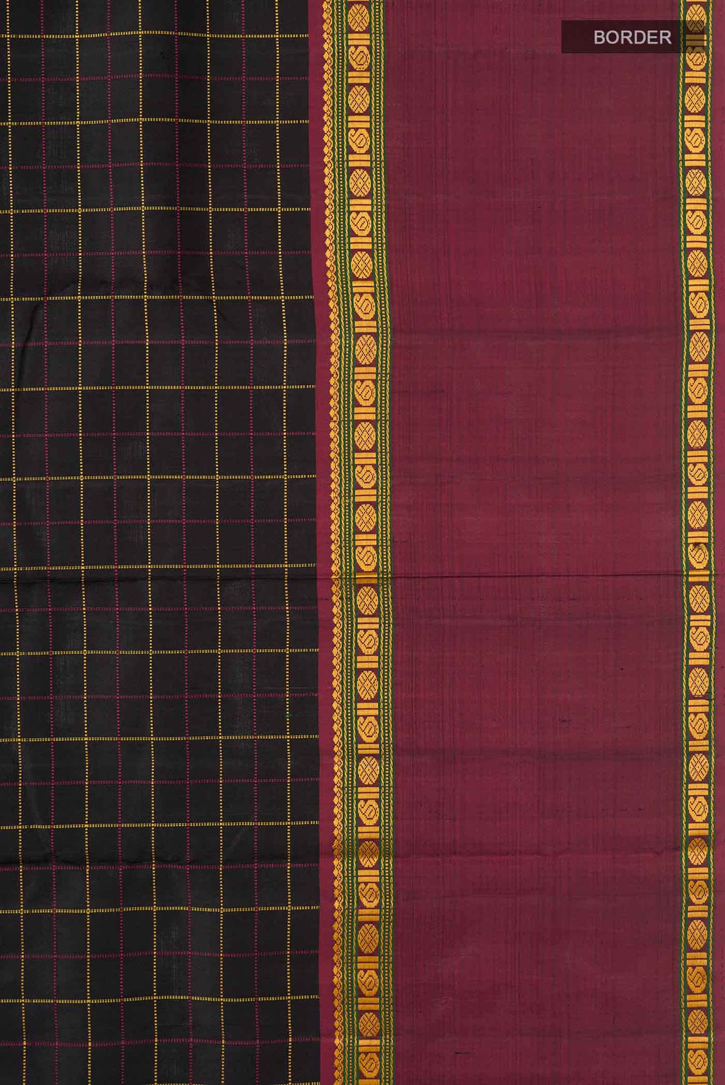 Black Kanchipuram Silk Saree