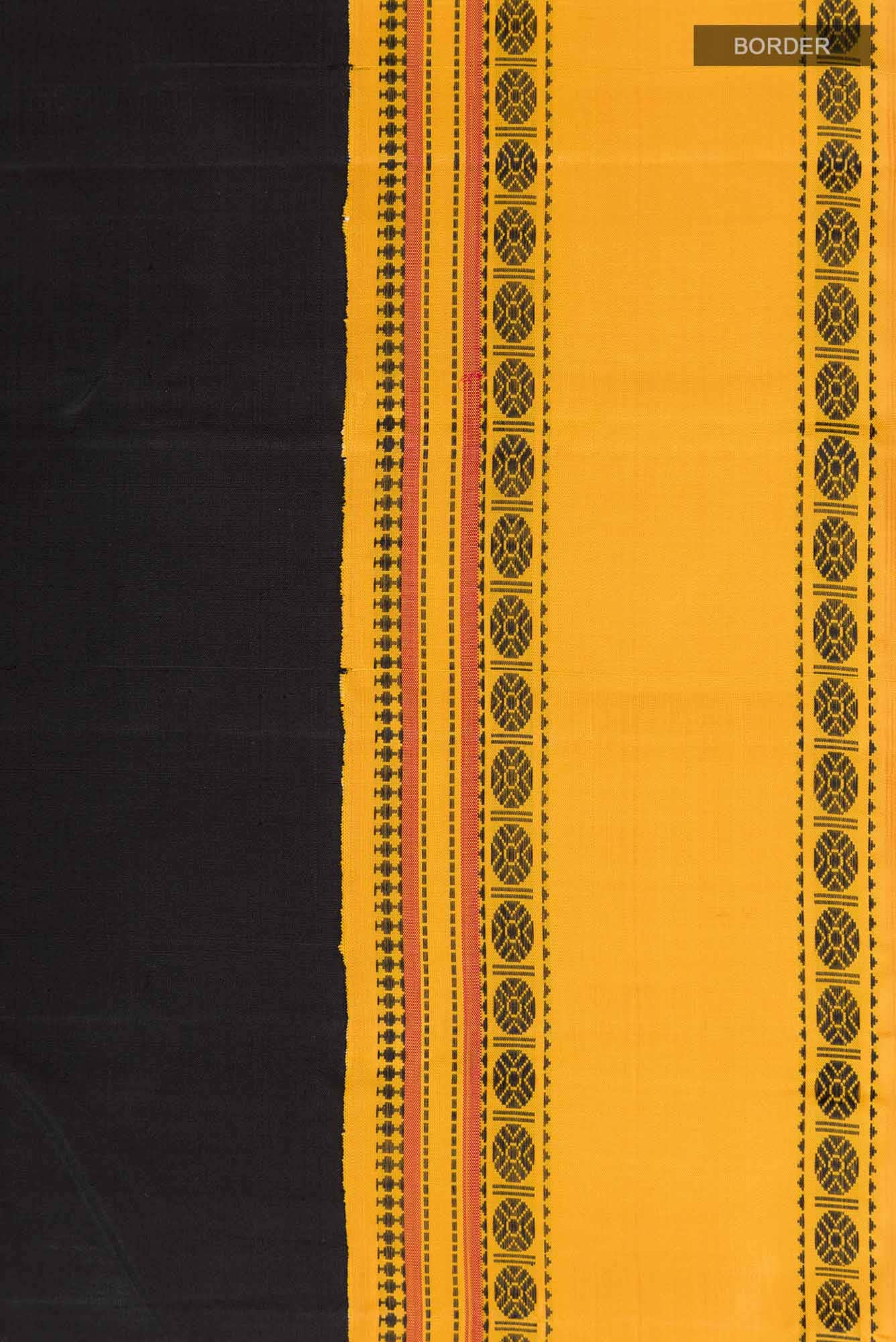 Black Kanchipuram Silk Saree