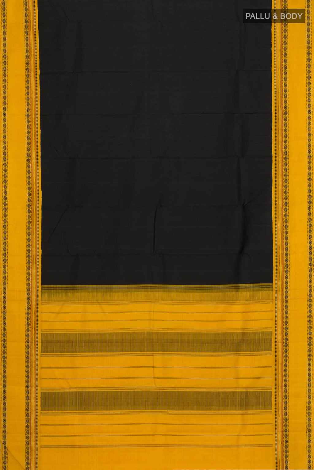 Black Kanchipuram Silk Saree