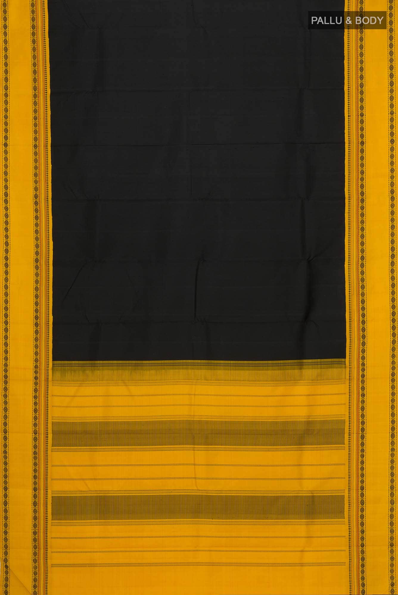 Black Kanchipuram Silk Saree