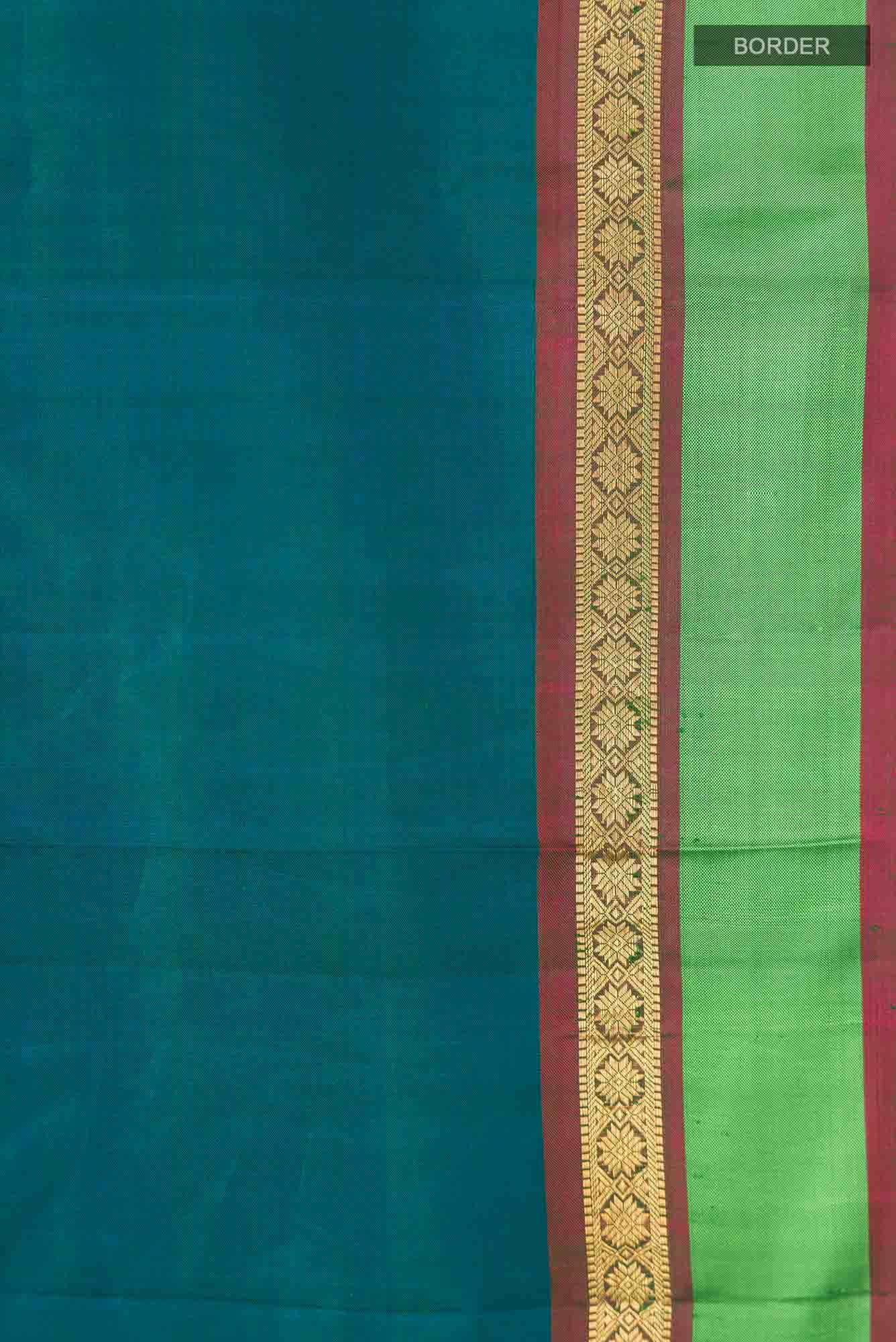 Blue Kanchipuram Silk Saree