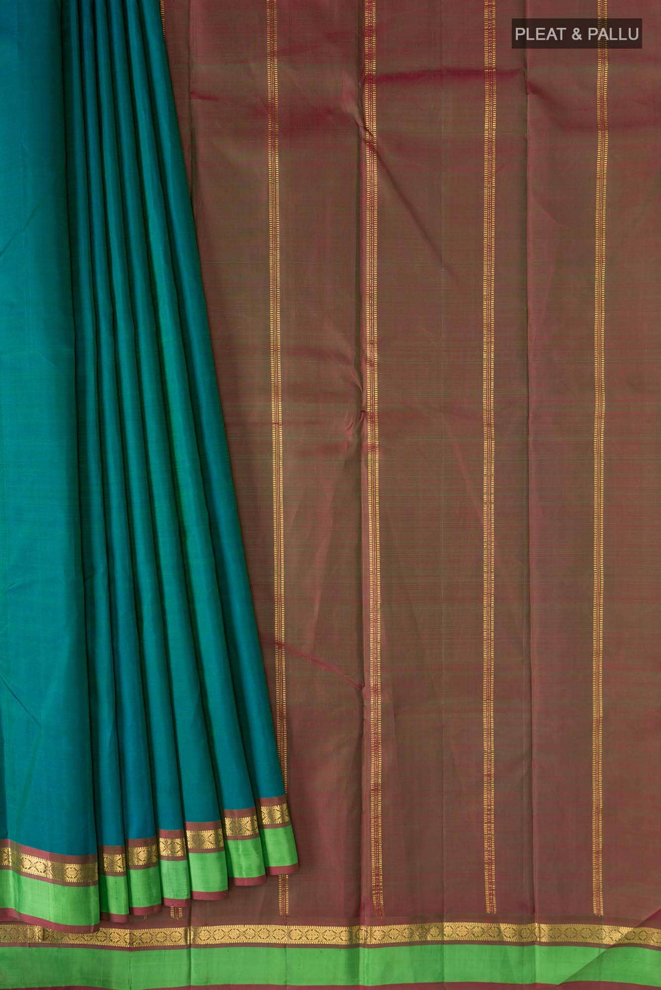 Blue Kanchipuram Silk Saree