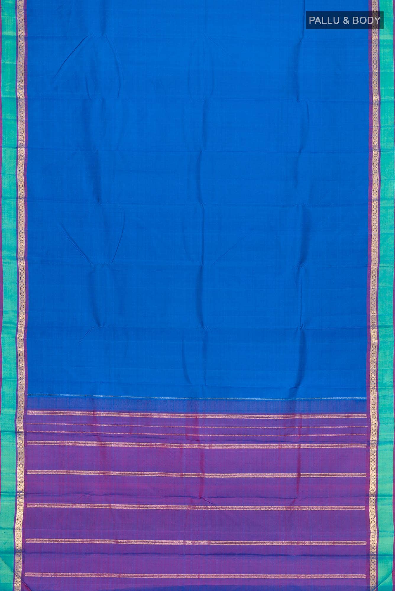 Blue Kanchipuram Silk Saree