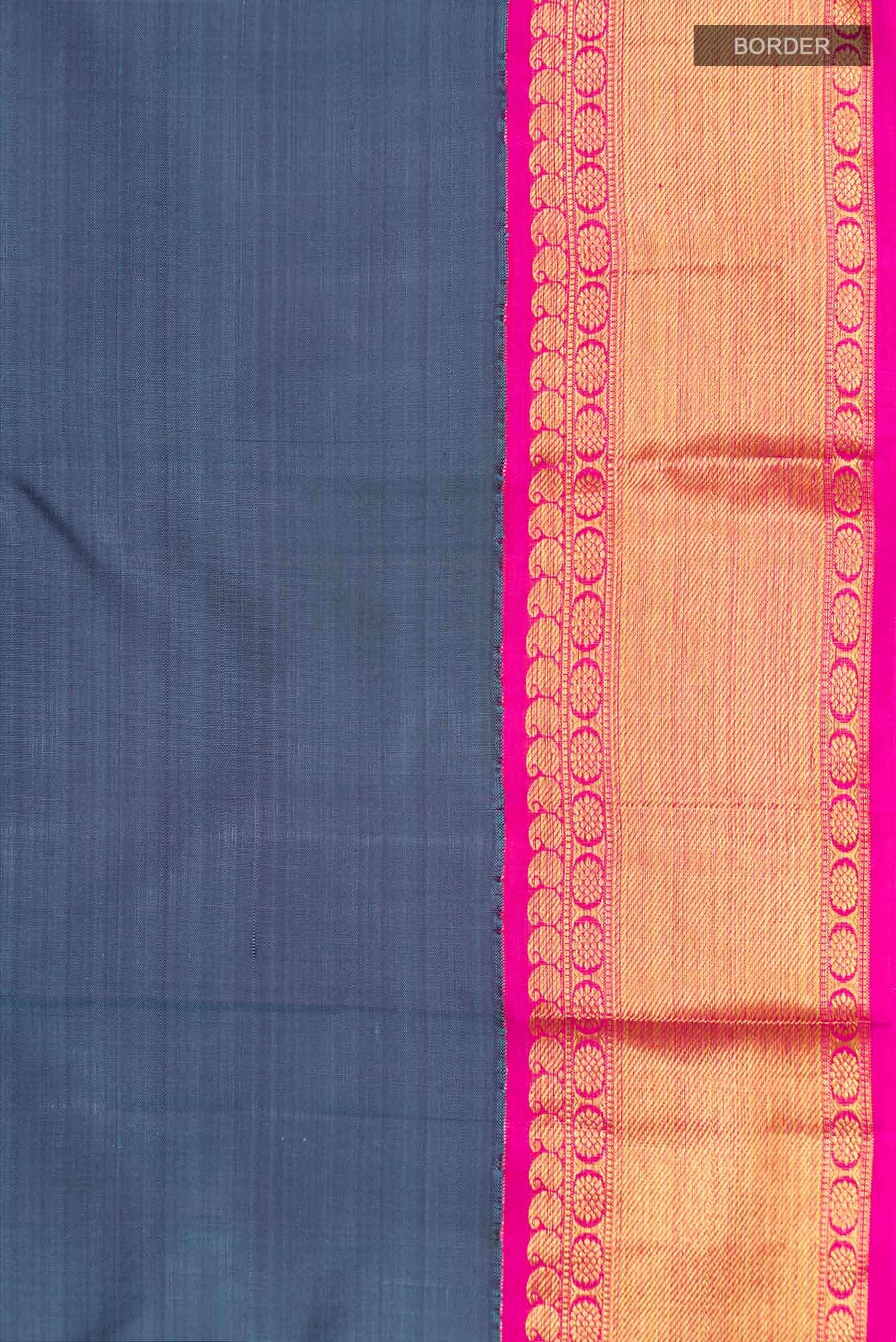 Blue Kanchipuram Silk Saree