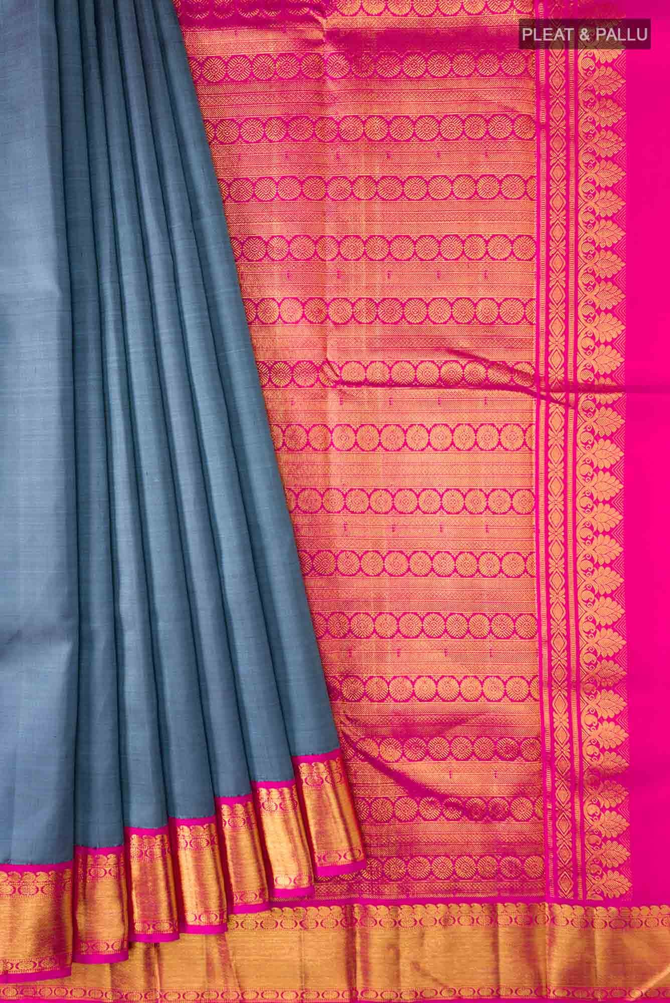 Blue Kanchipuram Silk Saree