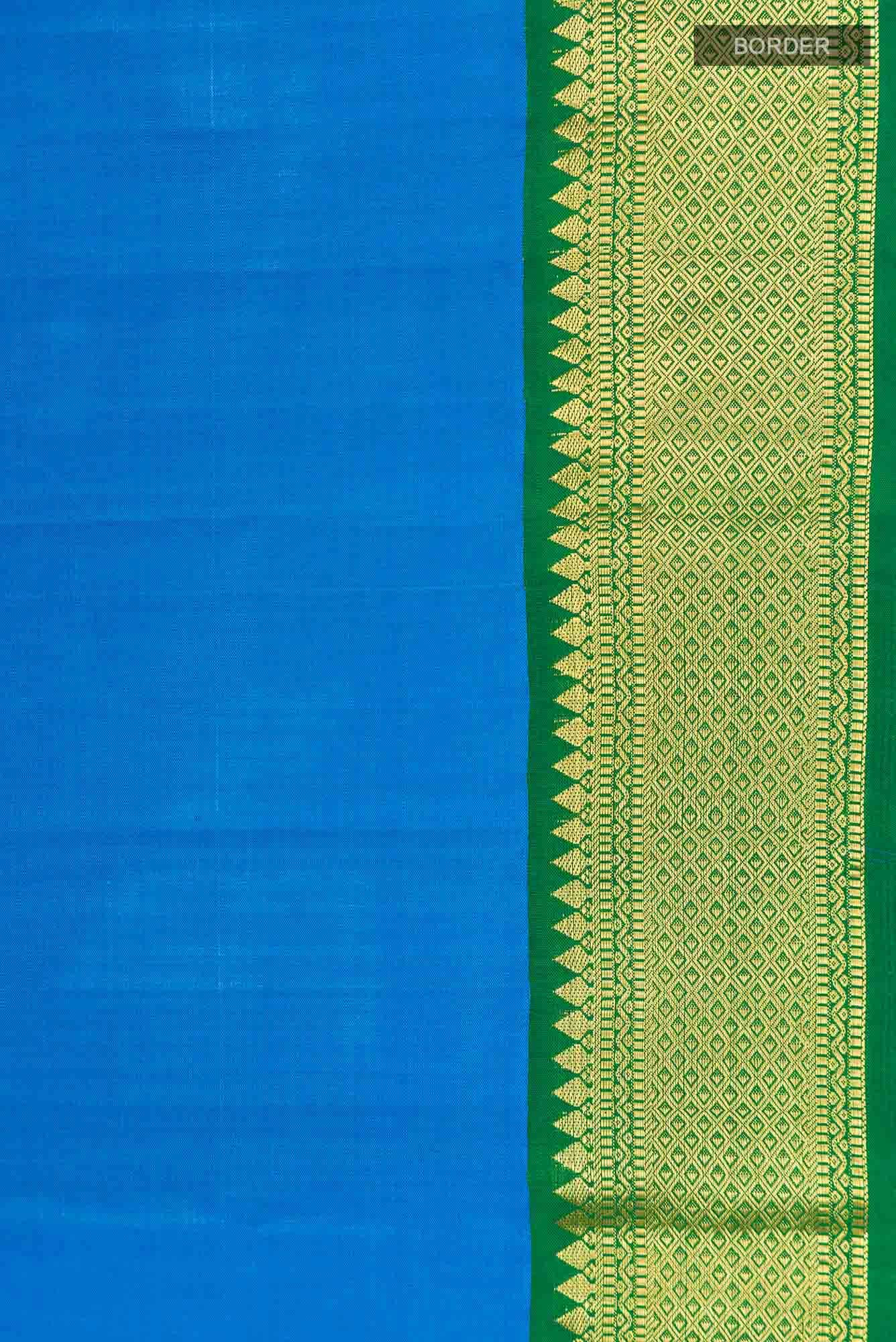 Blue Kanchipuram Silk Saree