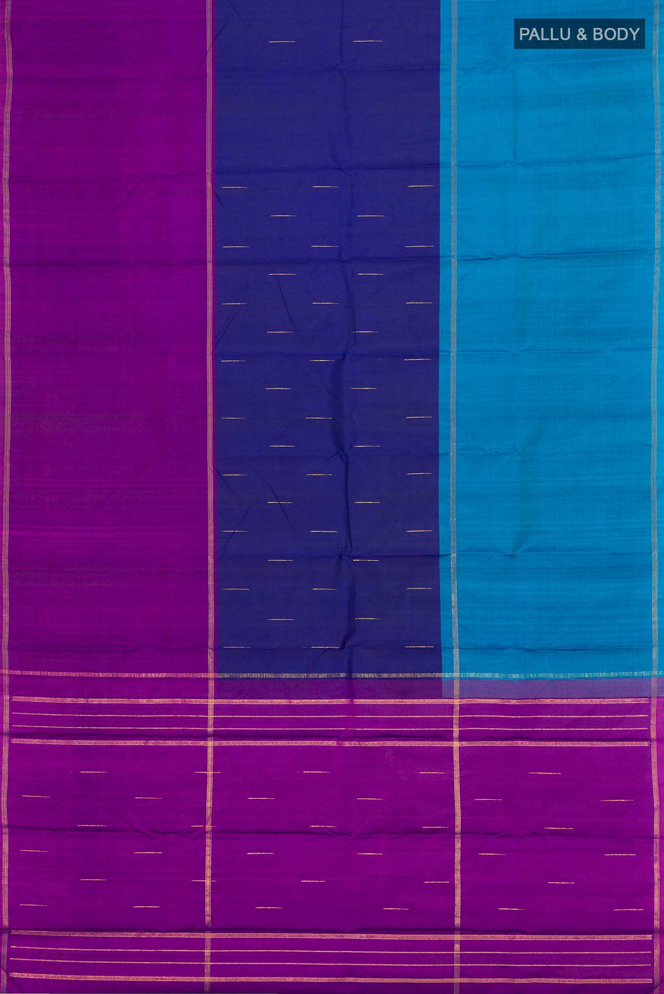 Blue Kanchipuram Silk Saree