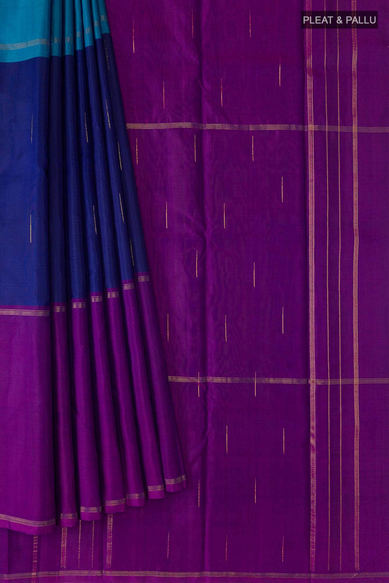 Blue Kanchipuram Silk Saree