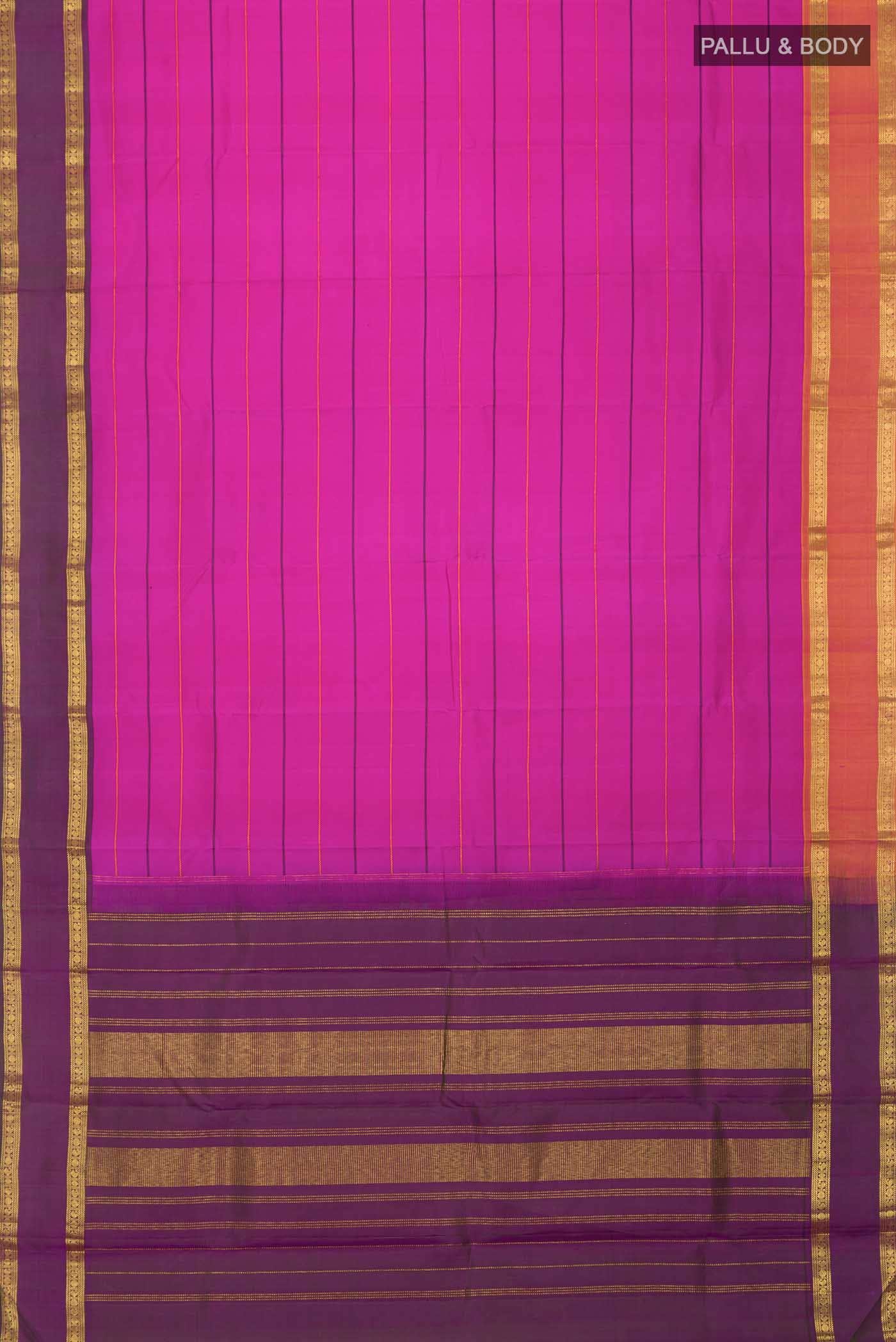 Pink Kanchipuram Silk Saree