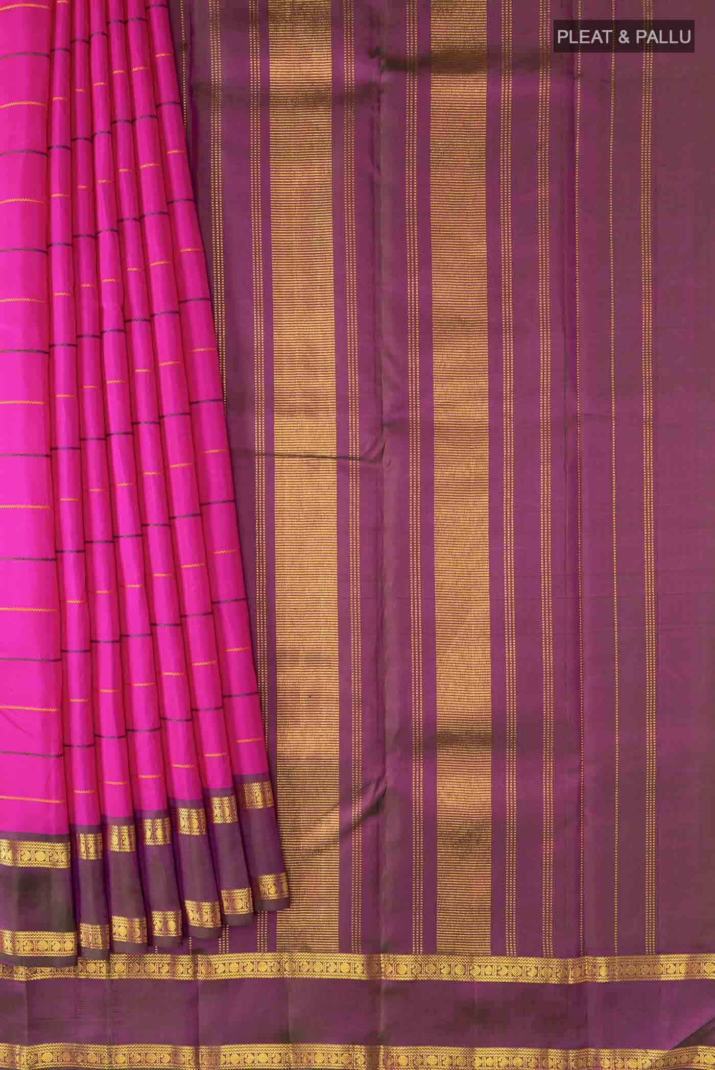 Pink Kanchipuram Silk Saree
