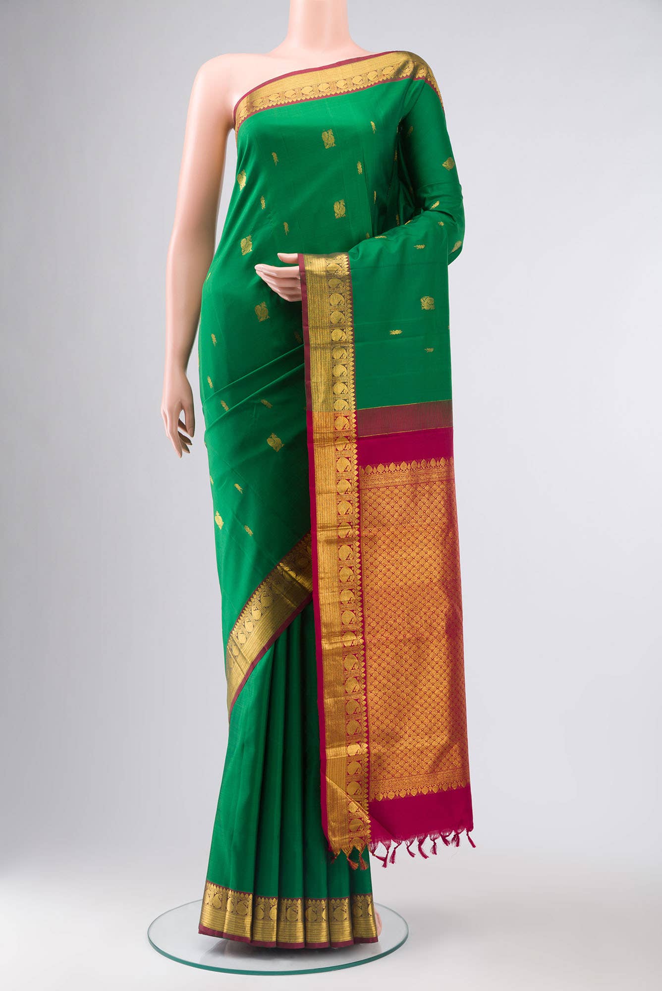 Green Kanchipuram Silk Saree