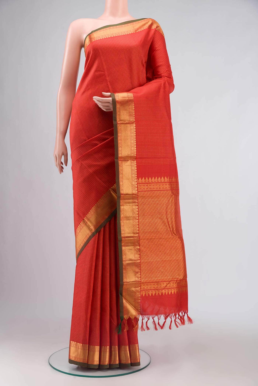 Red Kanchipuram Silk Saree